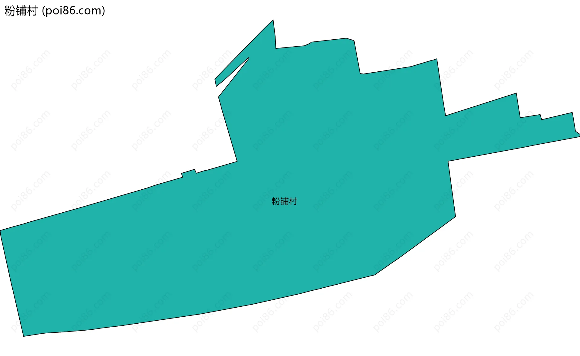 粉铺村边界地图