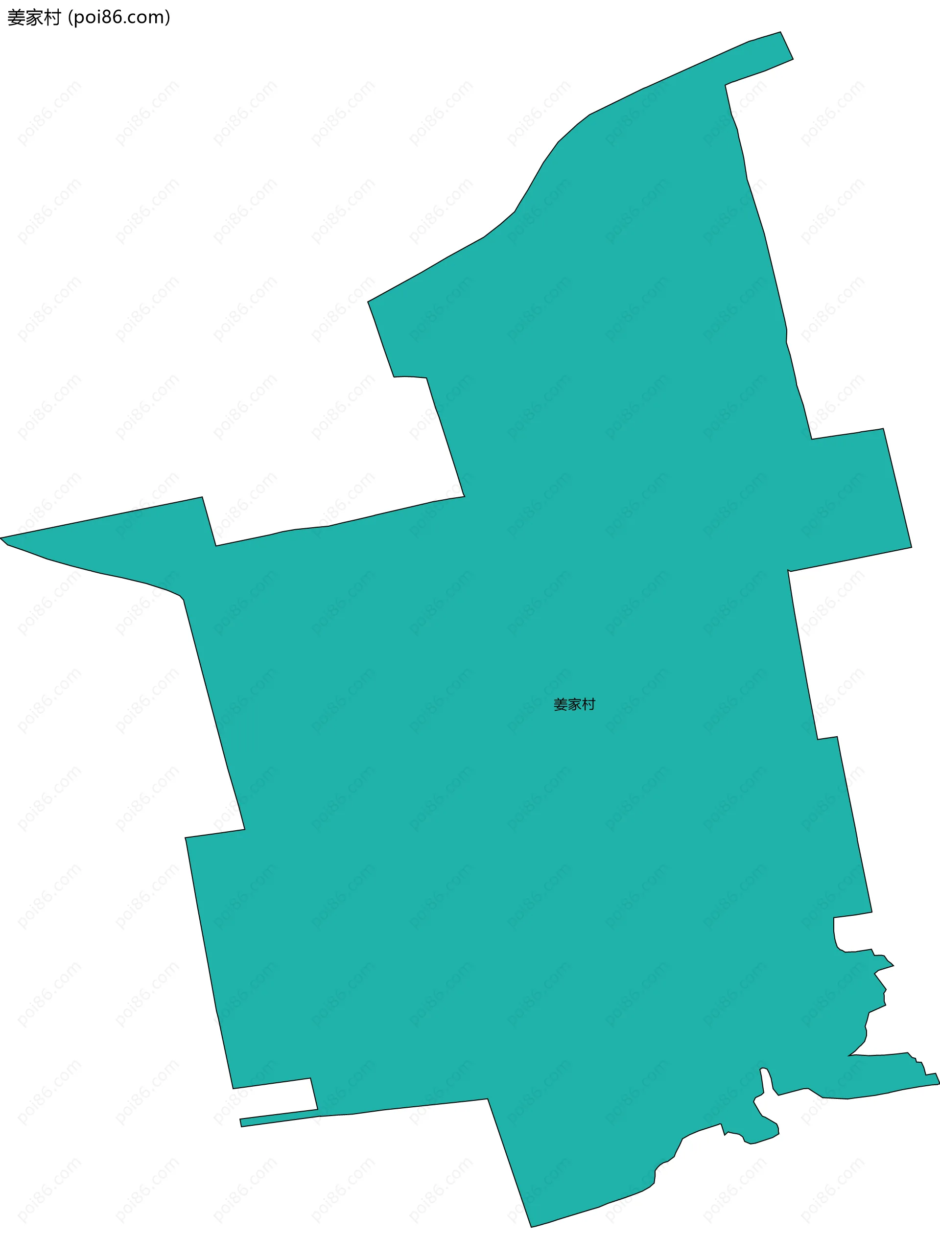 姜家村边界地图