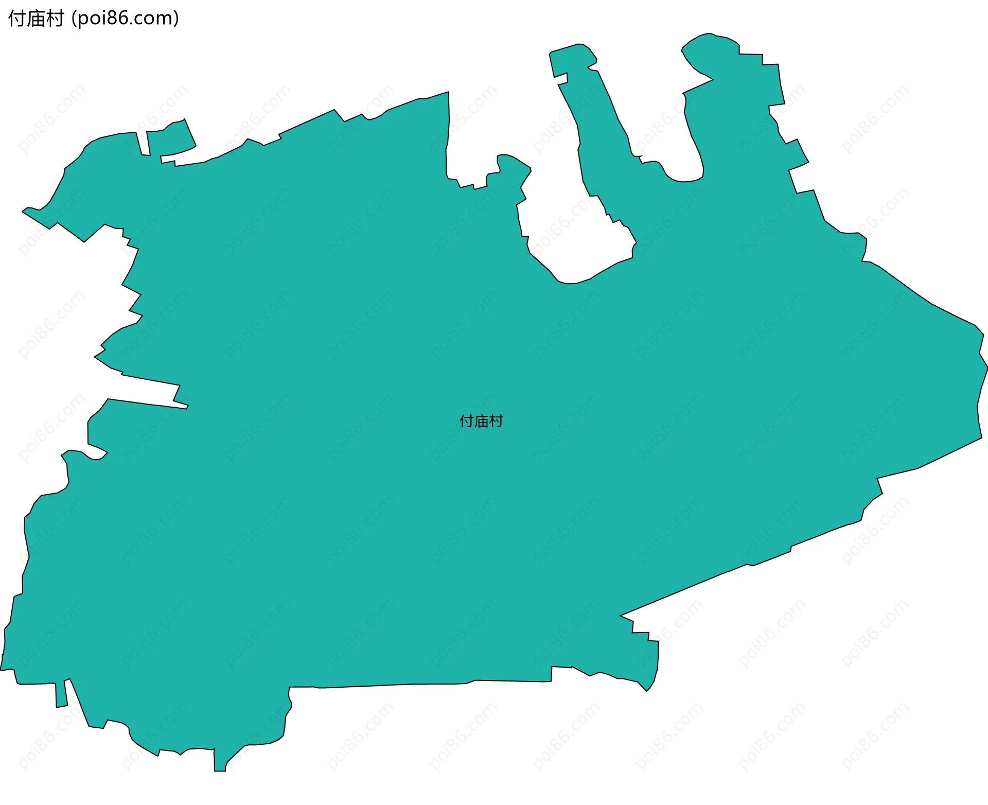 付庙村边界地图
