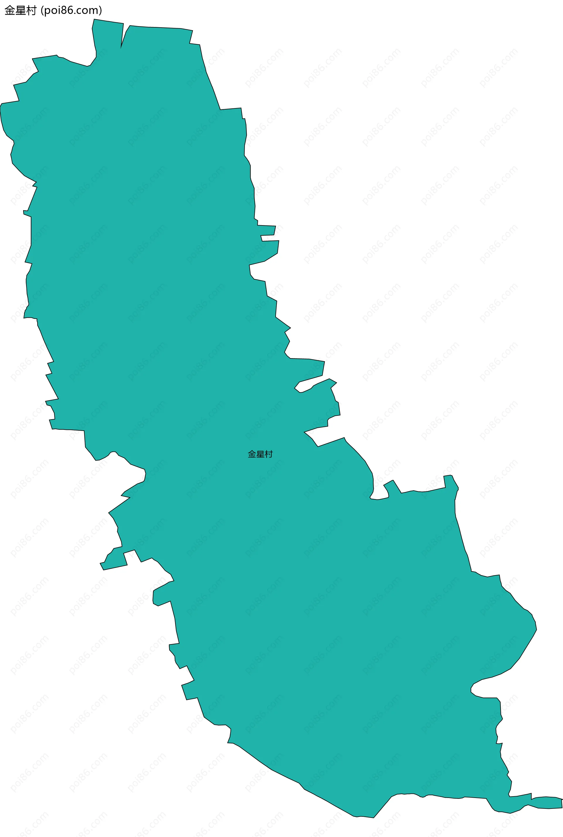 金星村边界地图