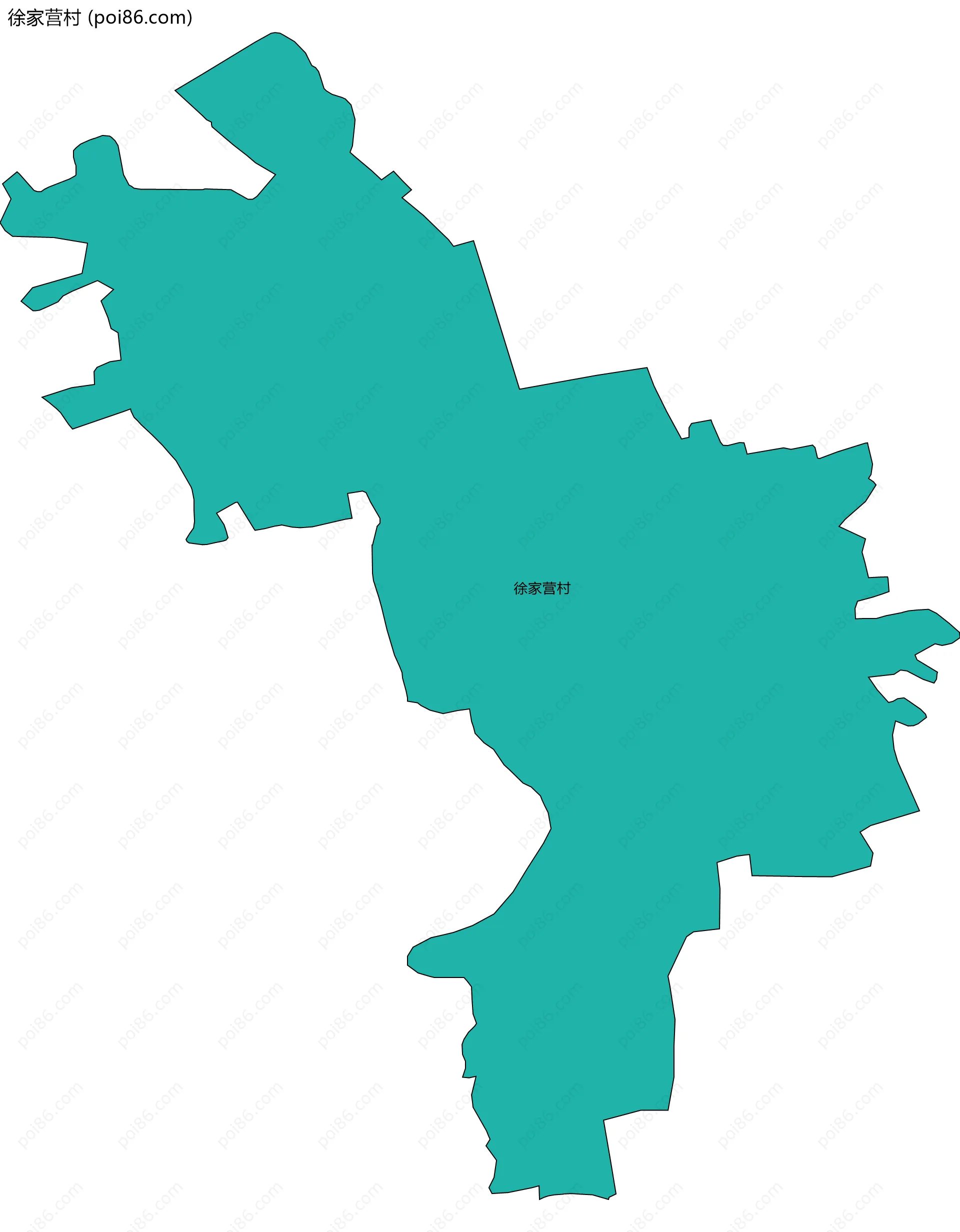 徐家营村边界地图