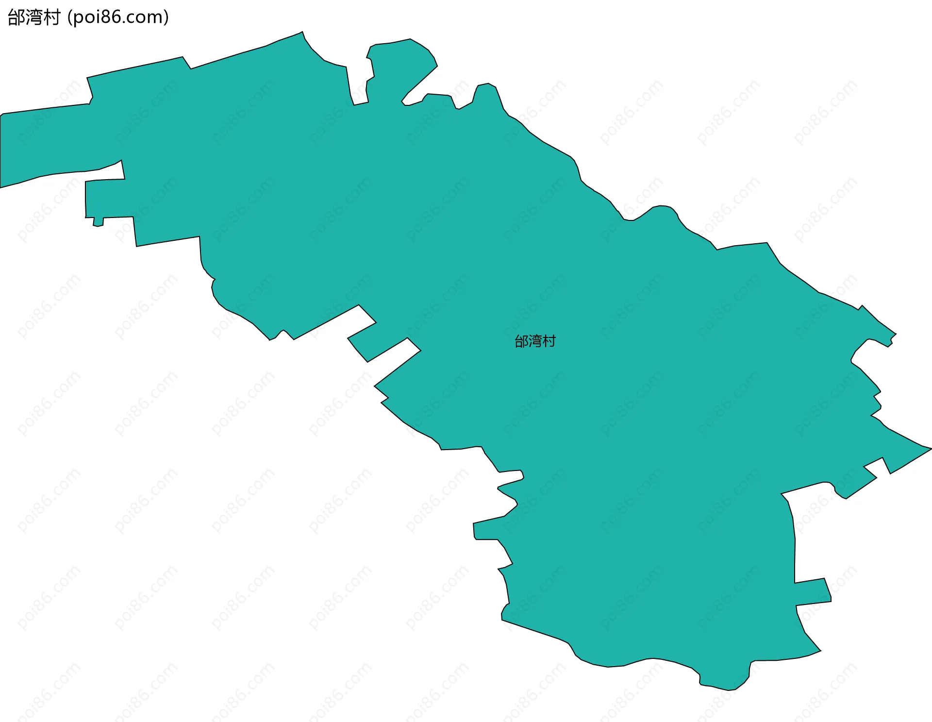邰湾村边界地图
