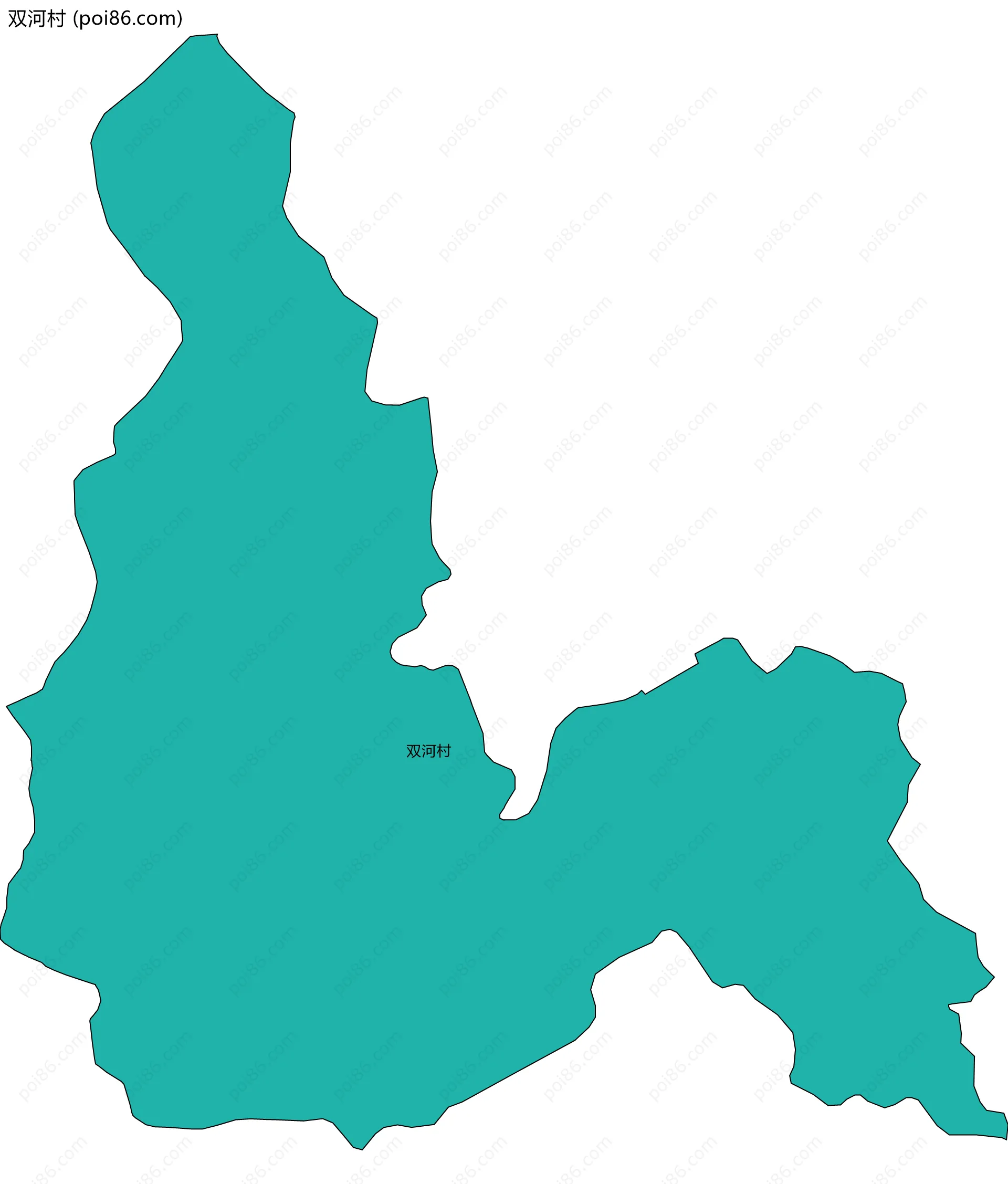 双河村边界地图