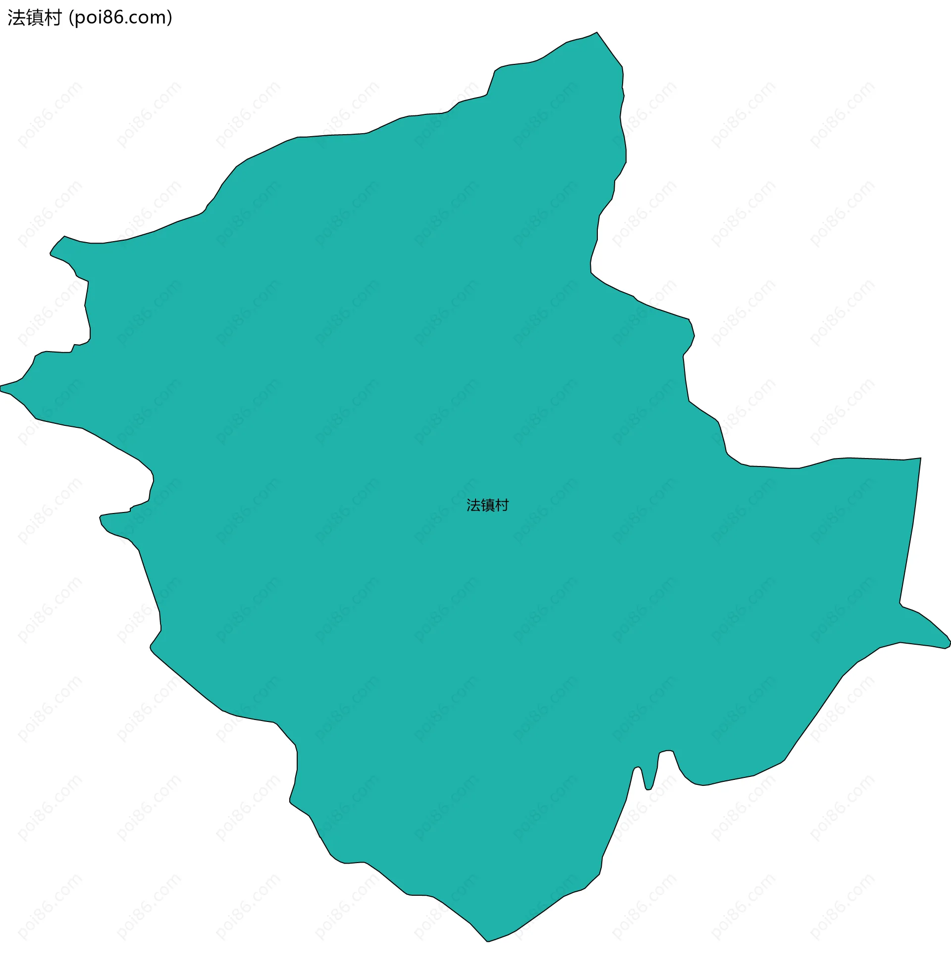 法镇村边界地图