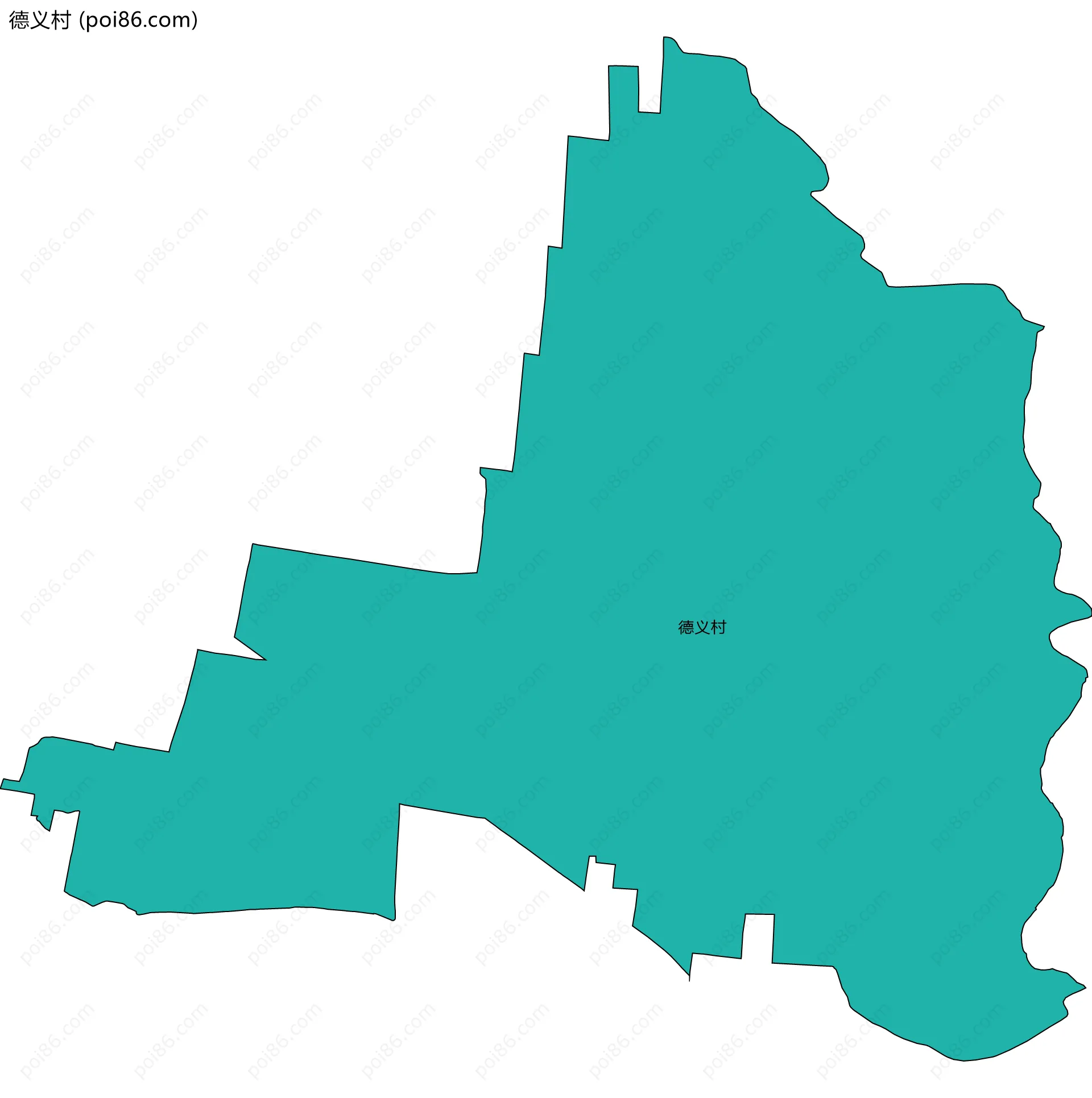 德义村边界地图