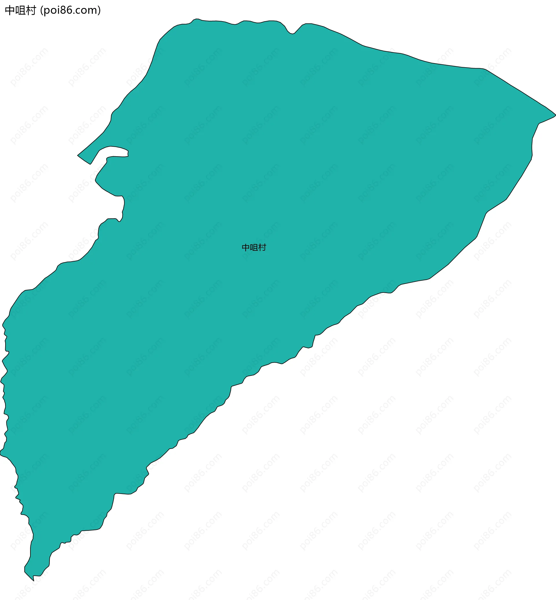 中咀村边界地图
