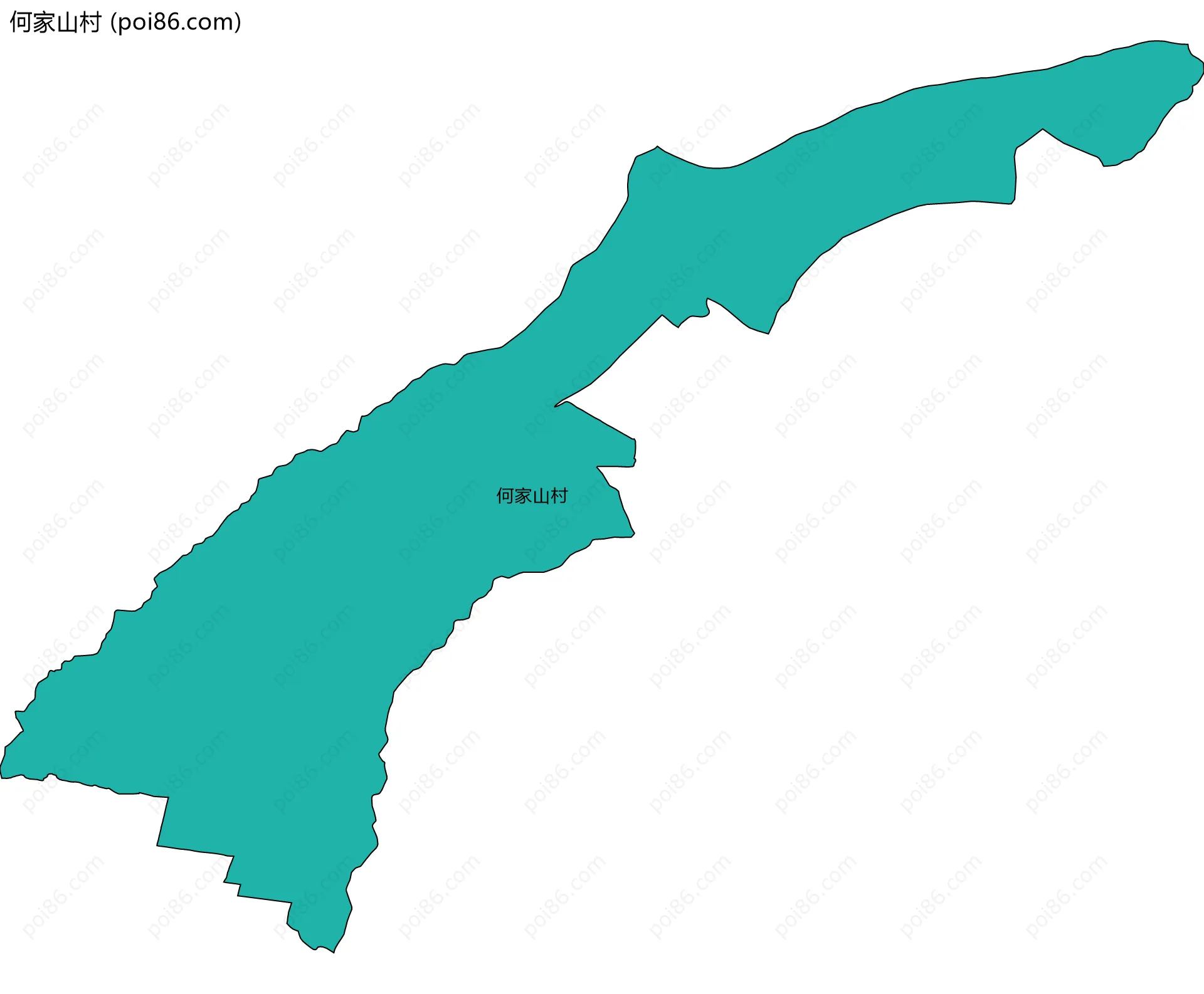 何家山村边界地图