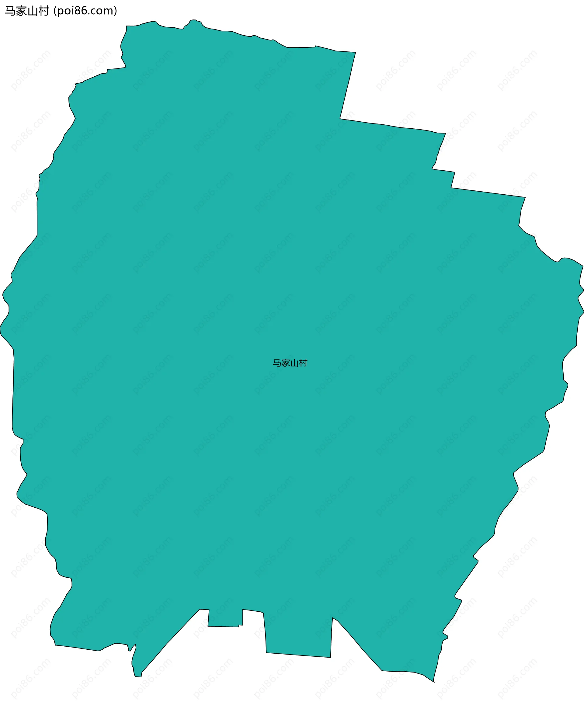 马家山村边界地图