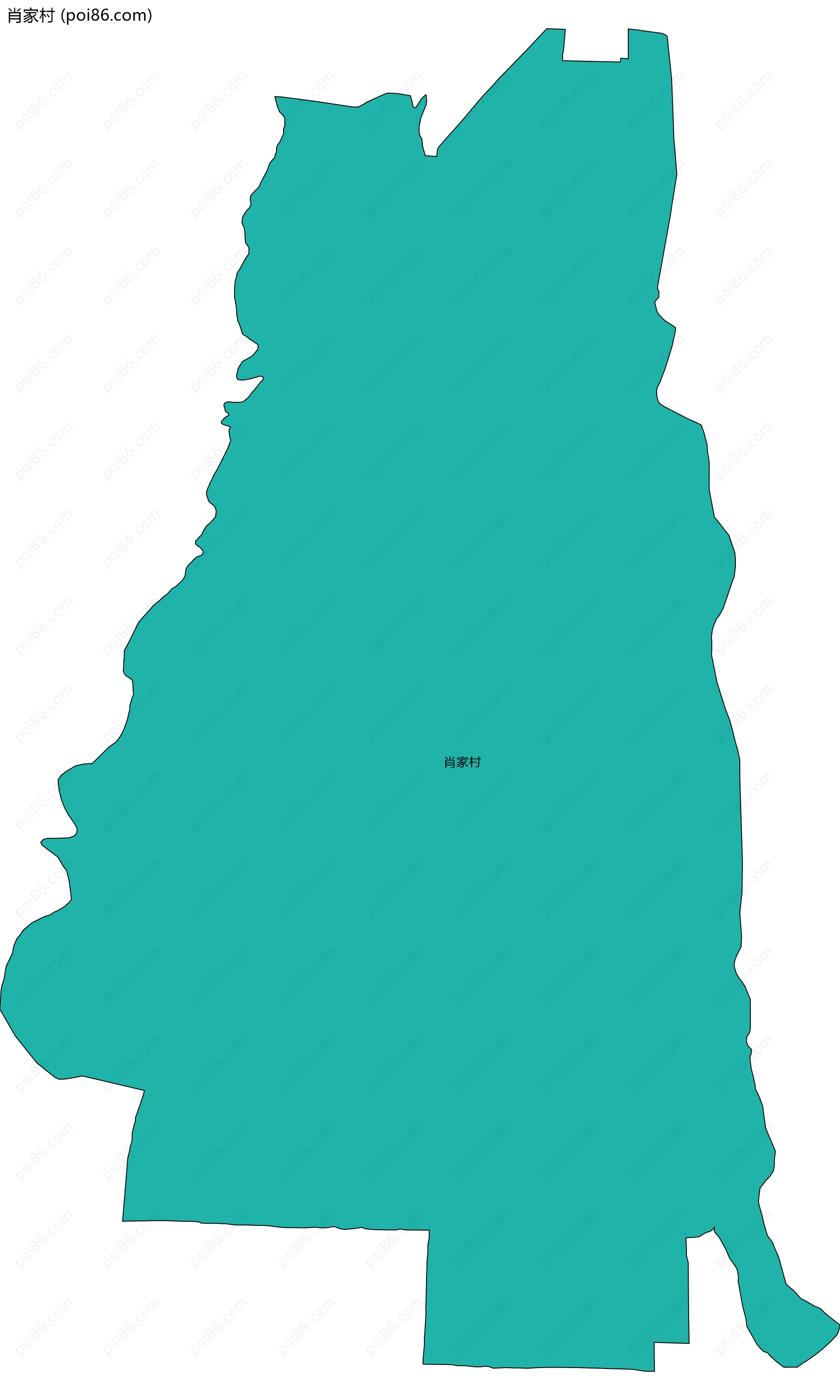 肖家村边界地图