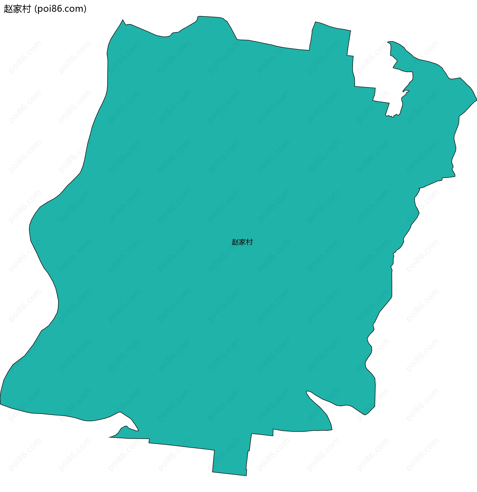 赵家村边界地图
