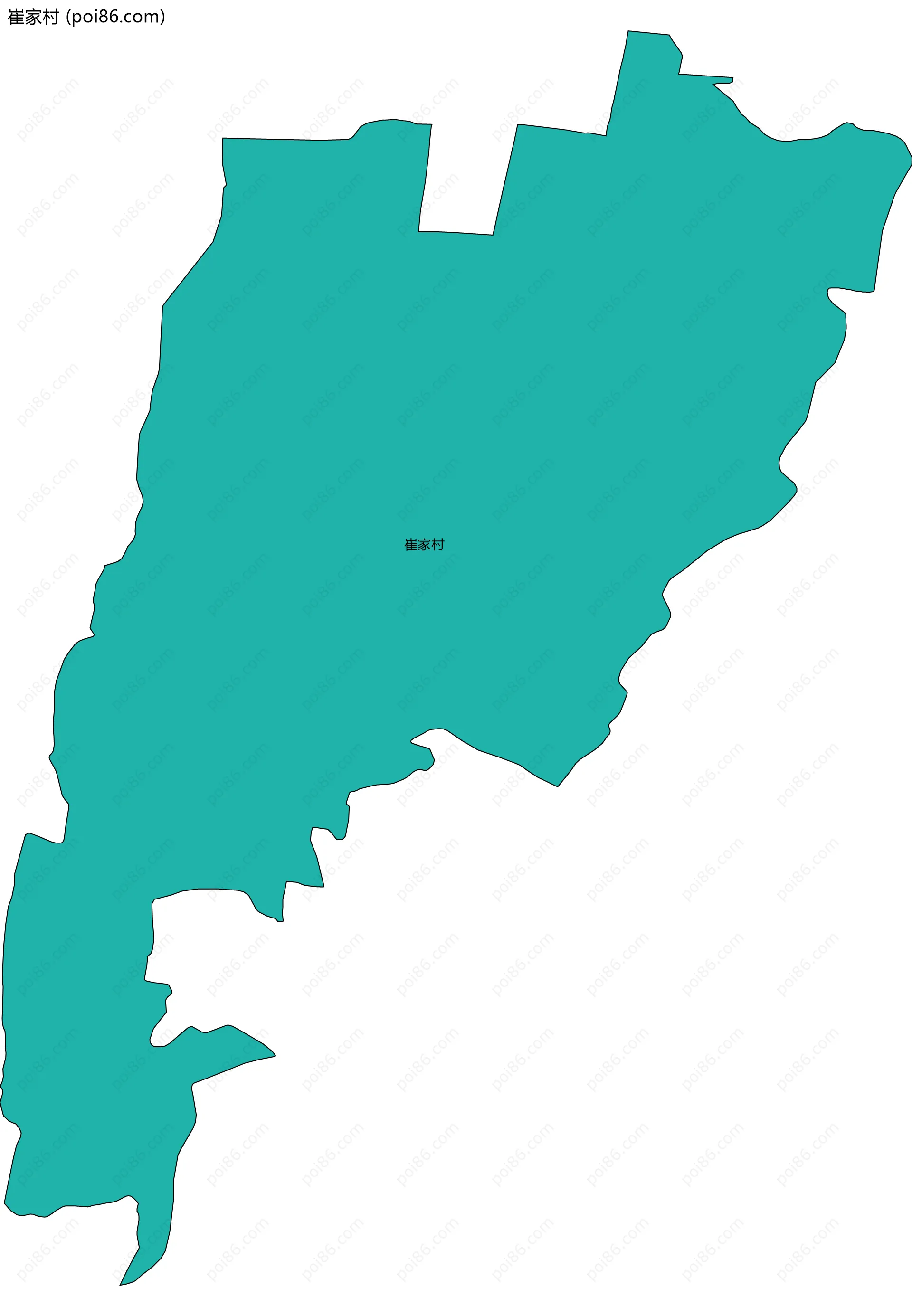 崔家村边界地图