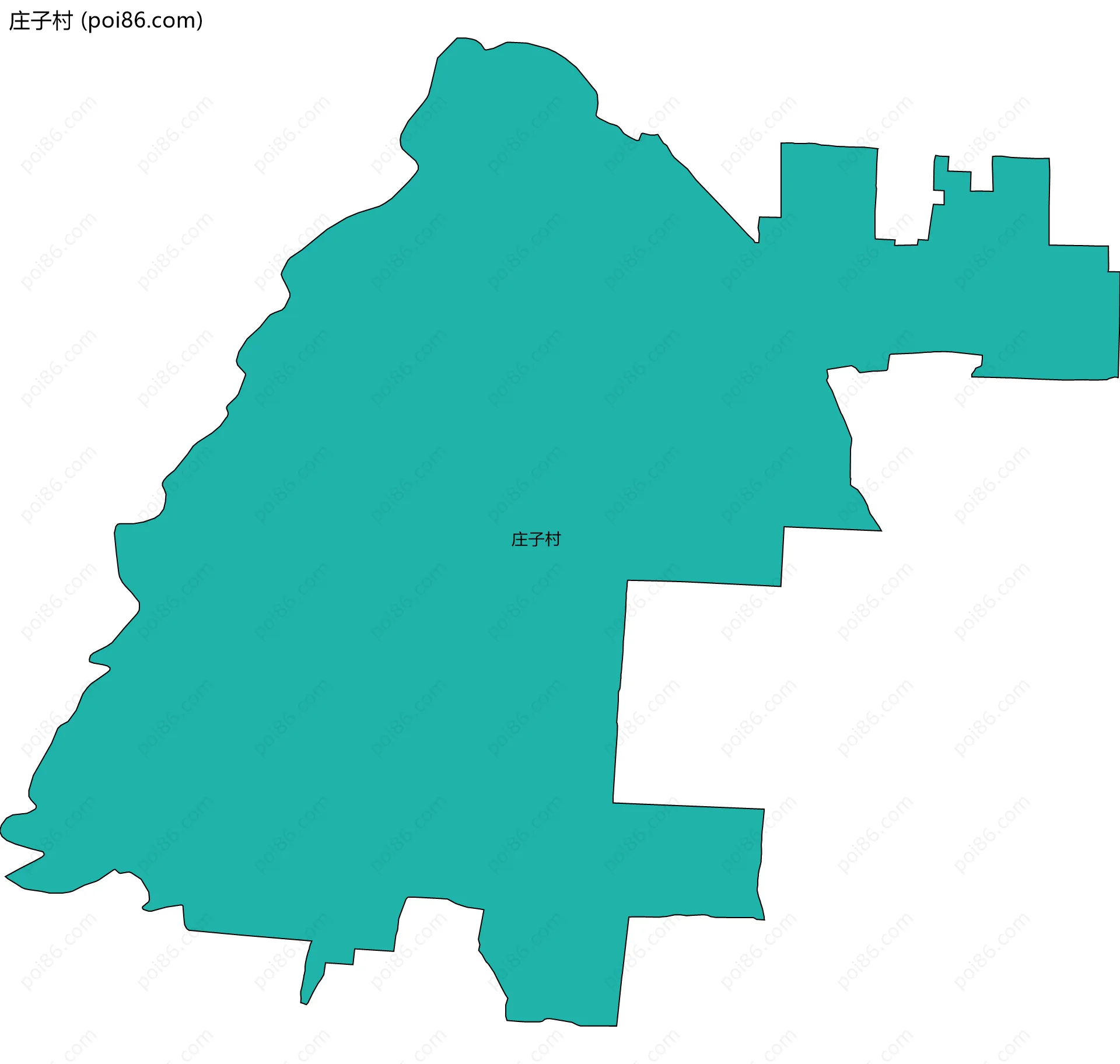 庄子村边界地图