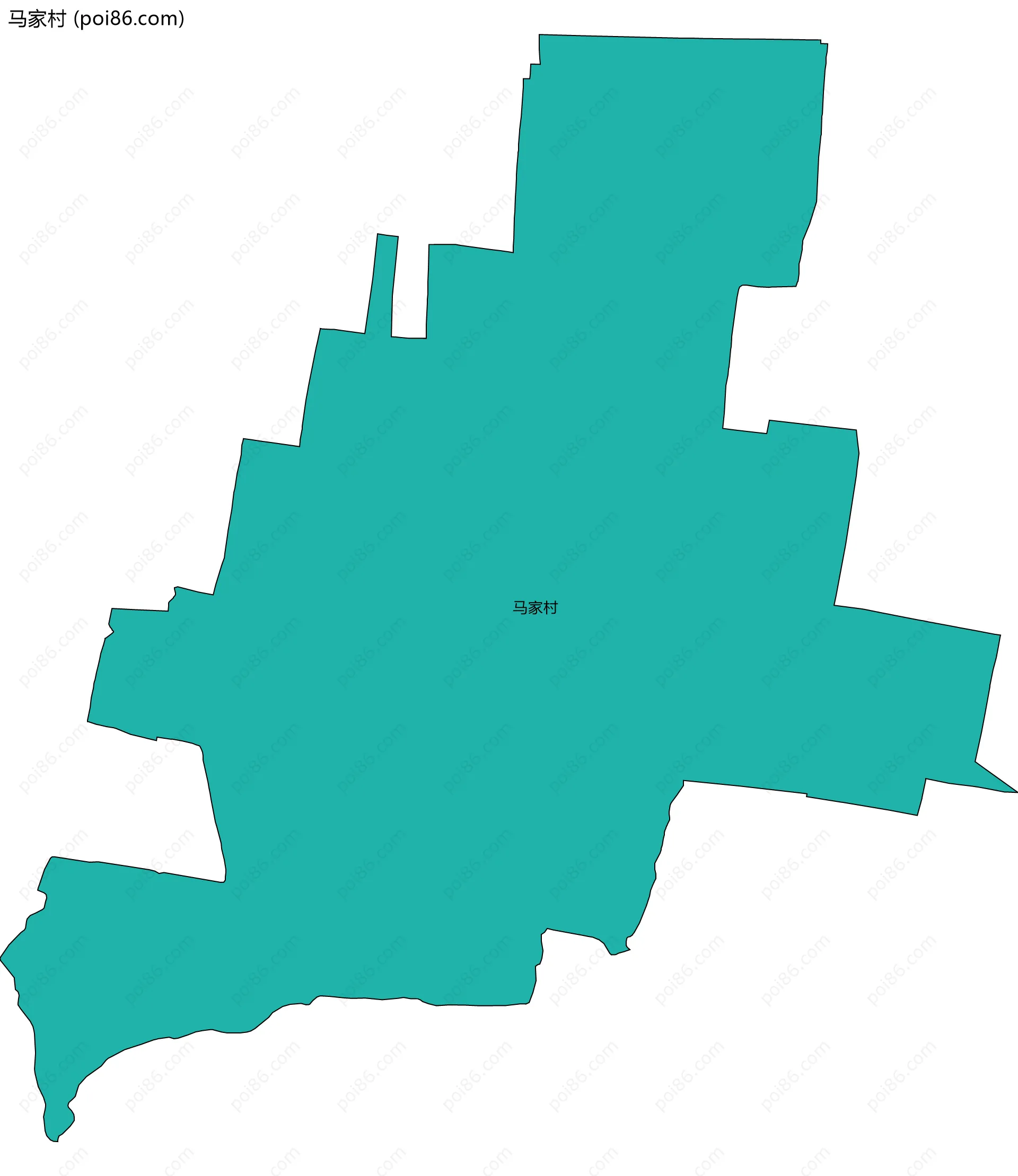 马家村边界地图