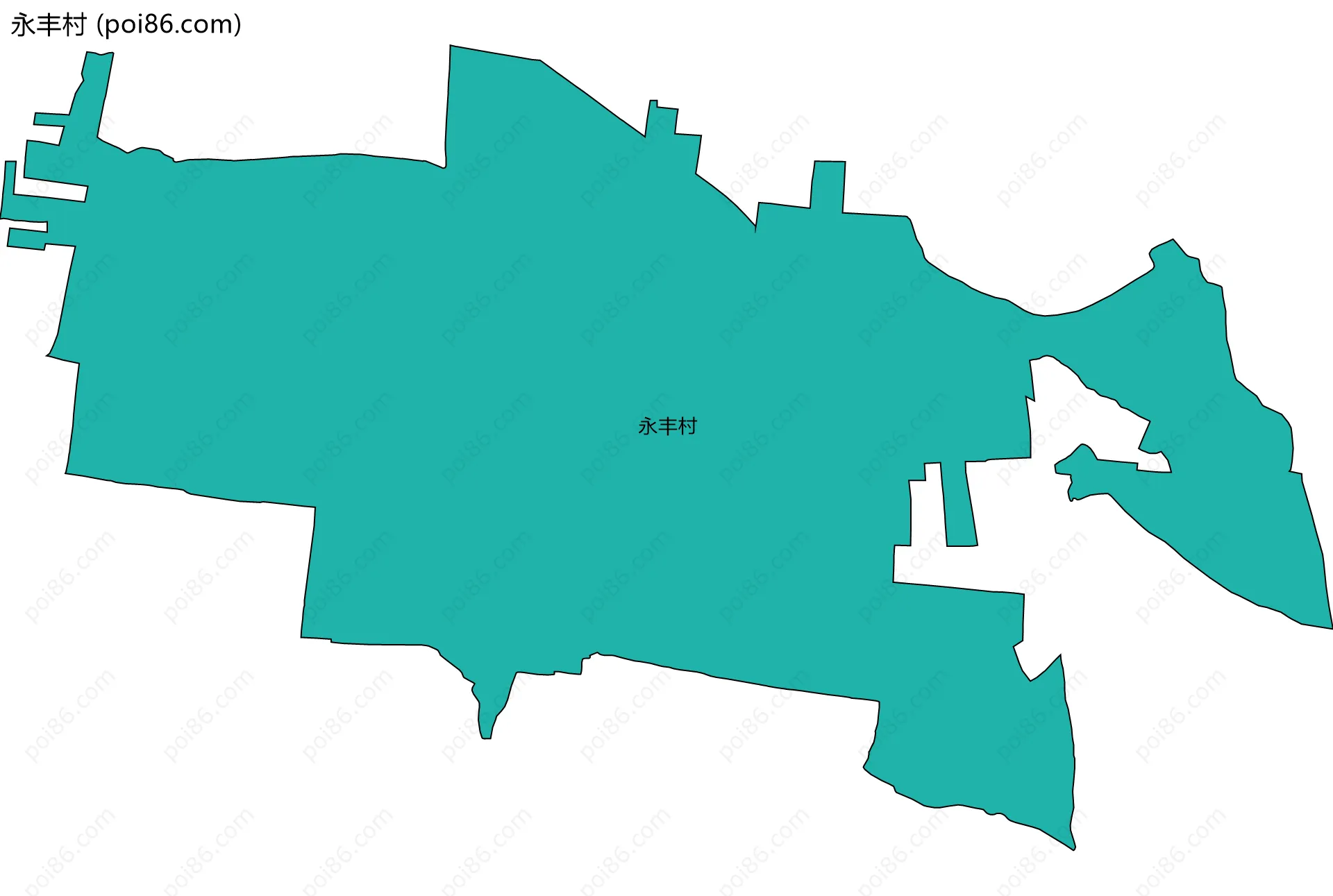 永丰村边界地图