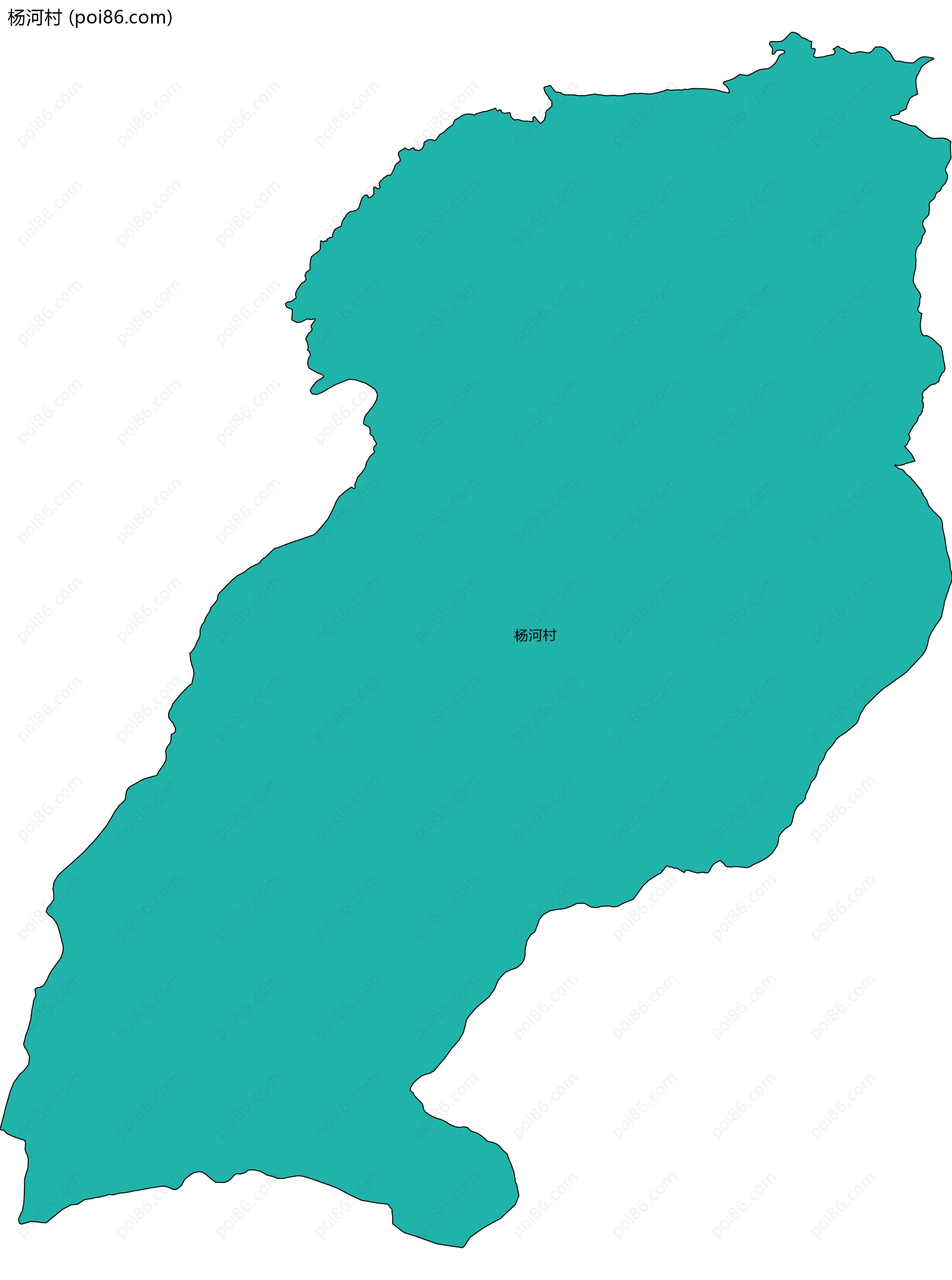 杨河村边界地图