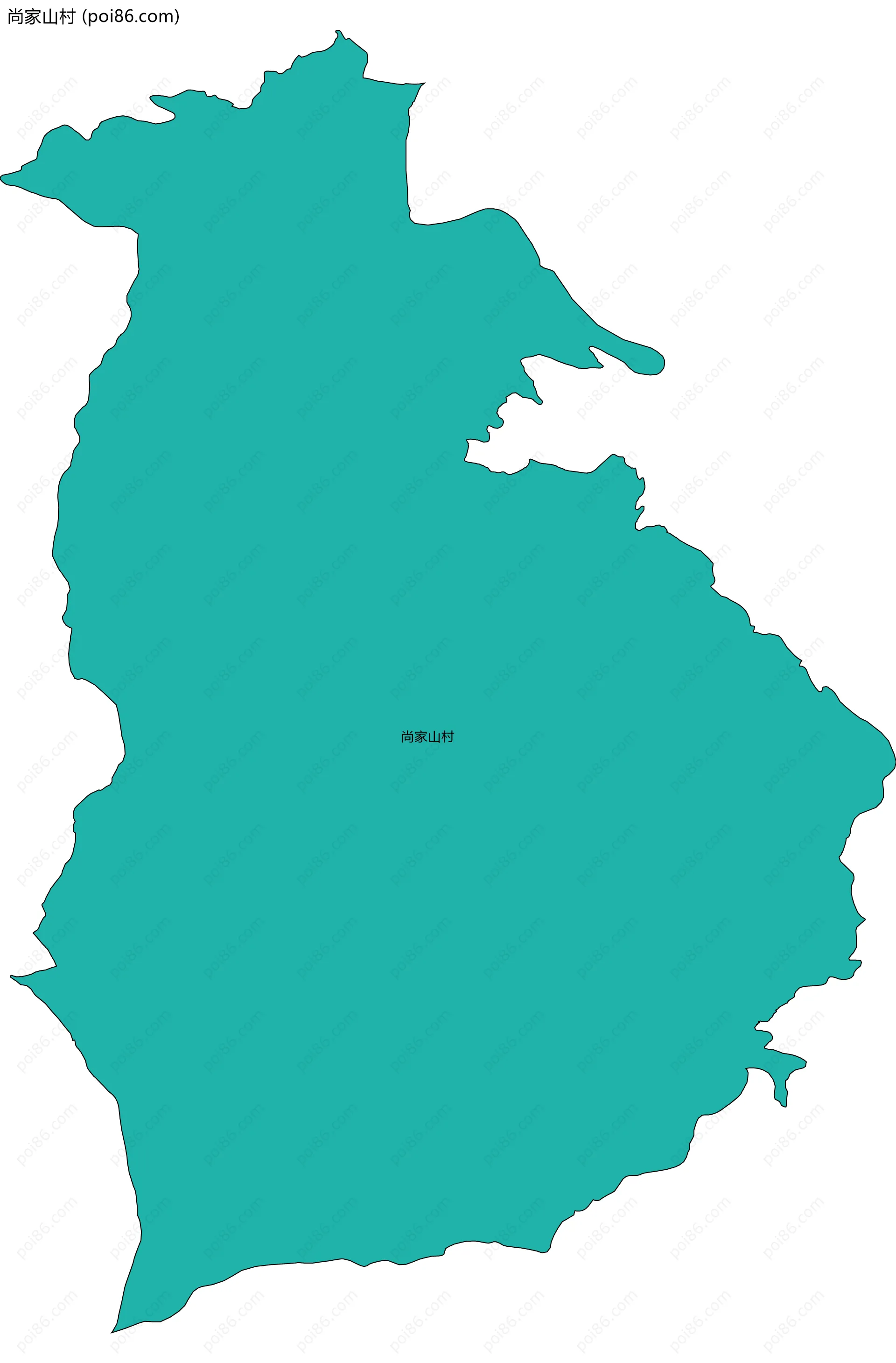 尚家山村边界地图