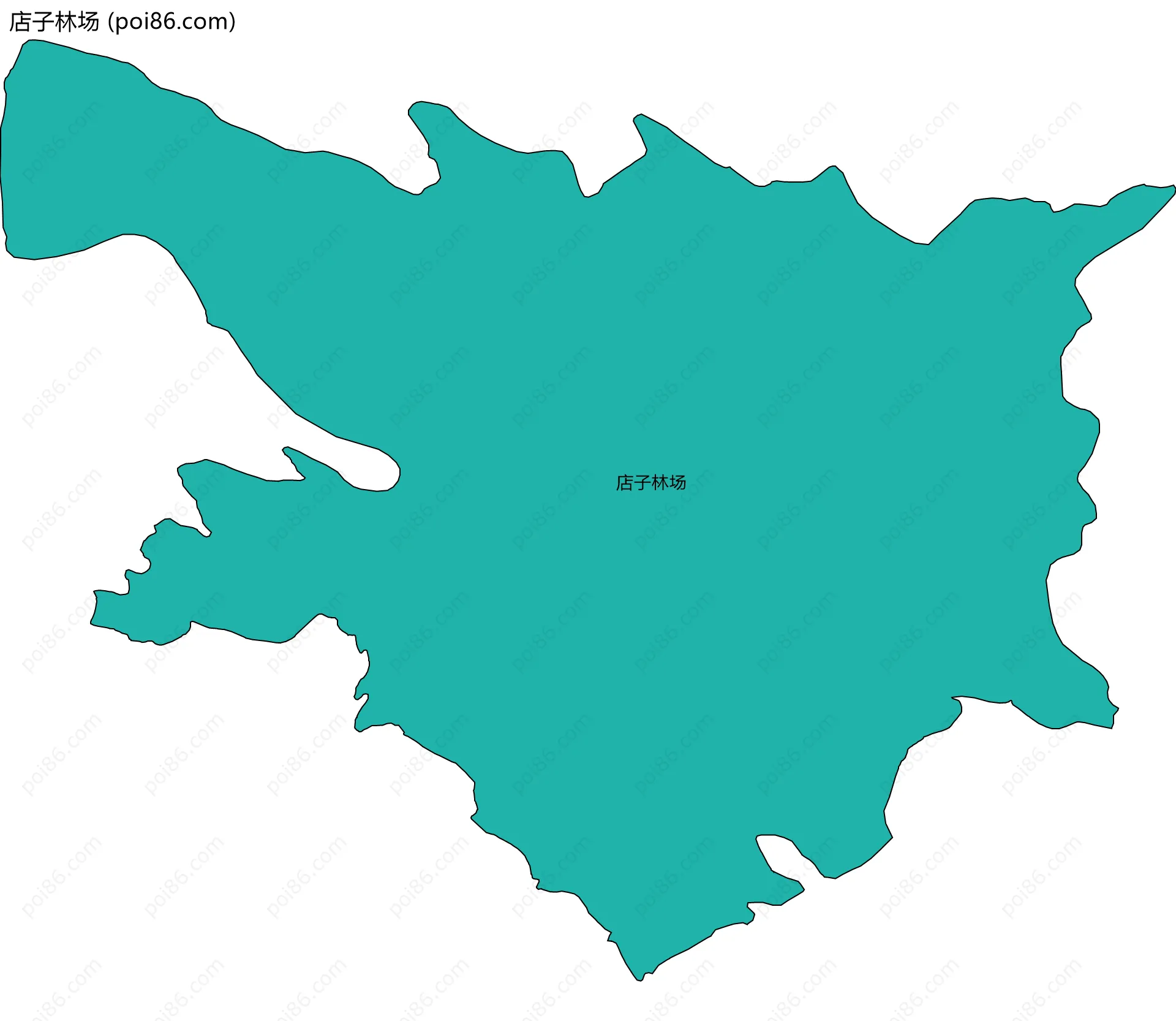 店子林场边界地图