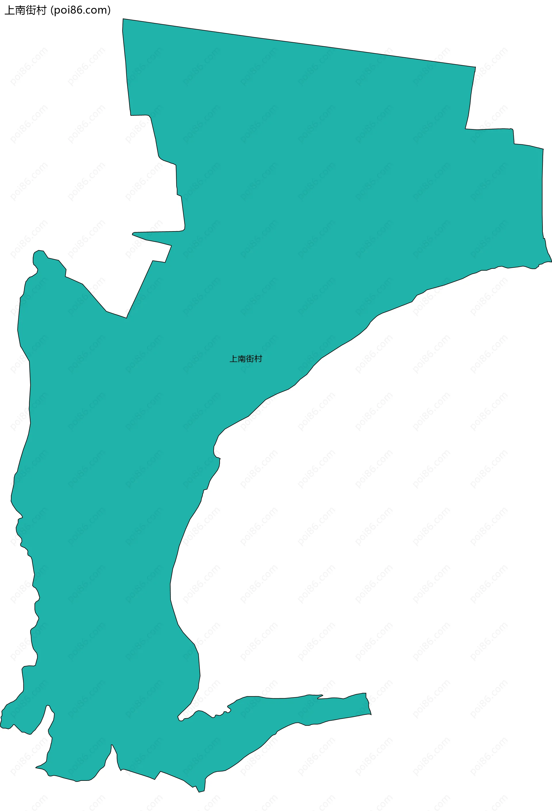 上南街村边界地图