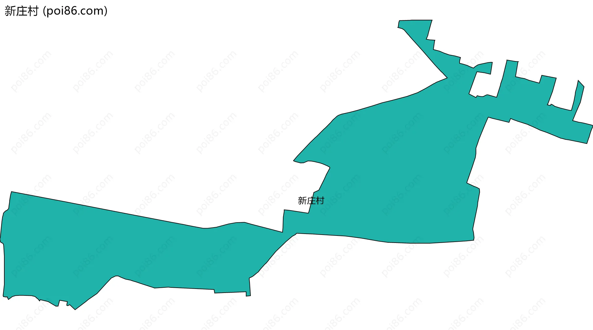 新庄村边界地图