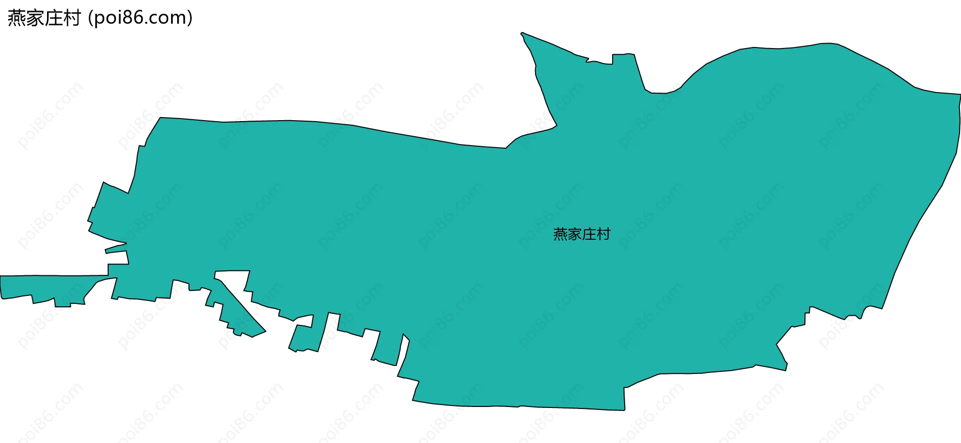 燕家庄村边界地图