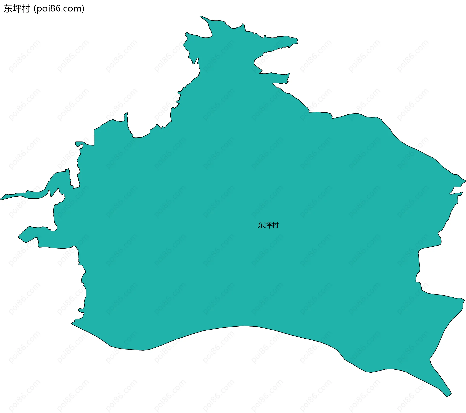 东坪村边界地图