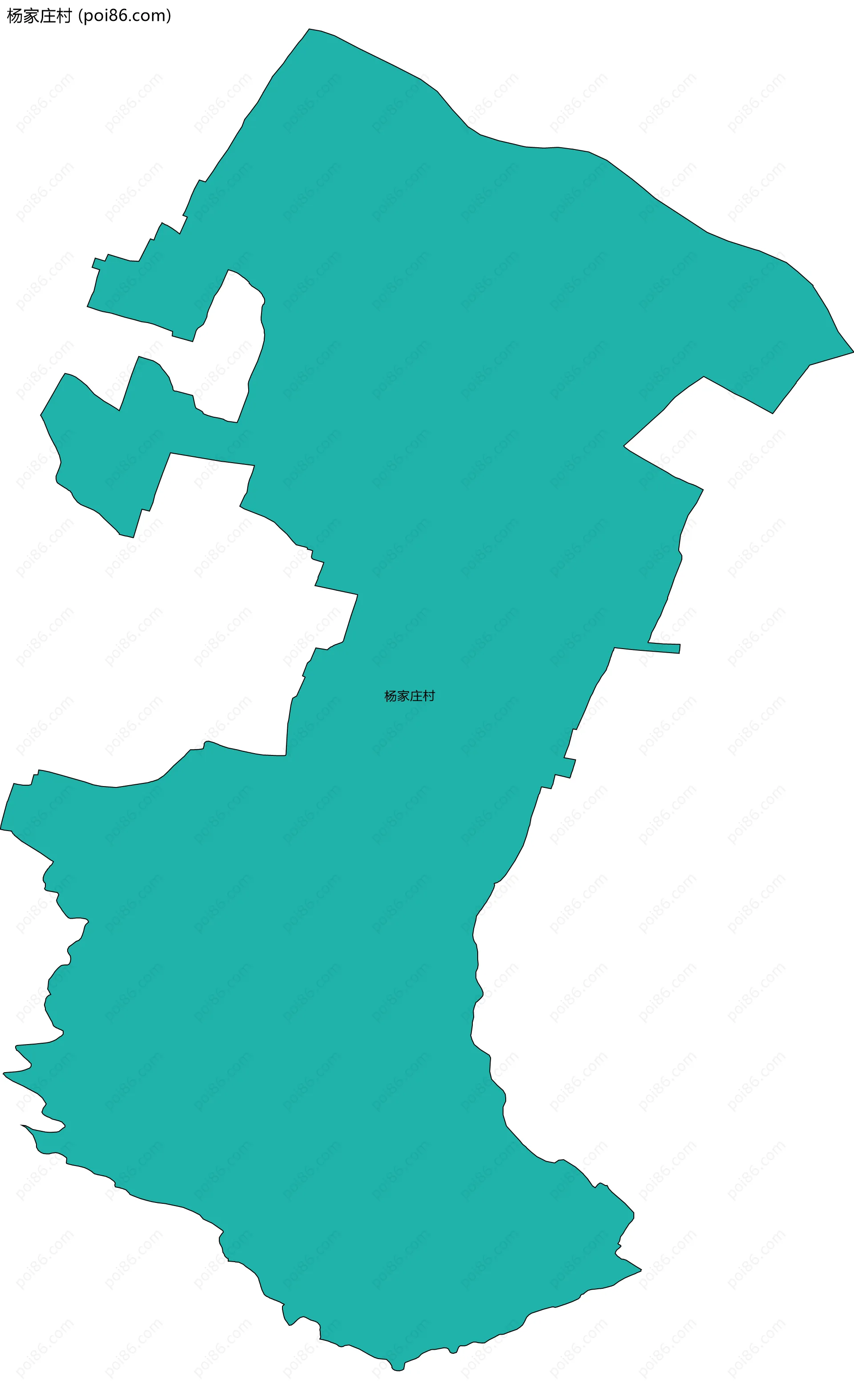 杨家庄村边界地图