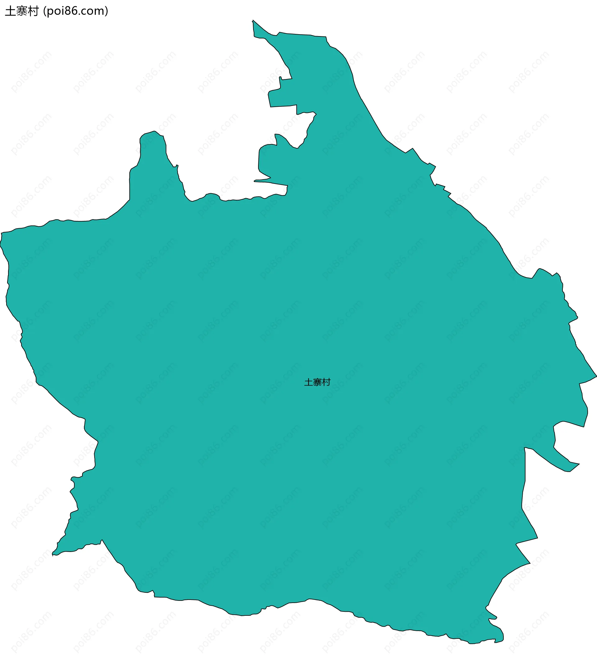 土寨村边界地图