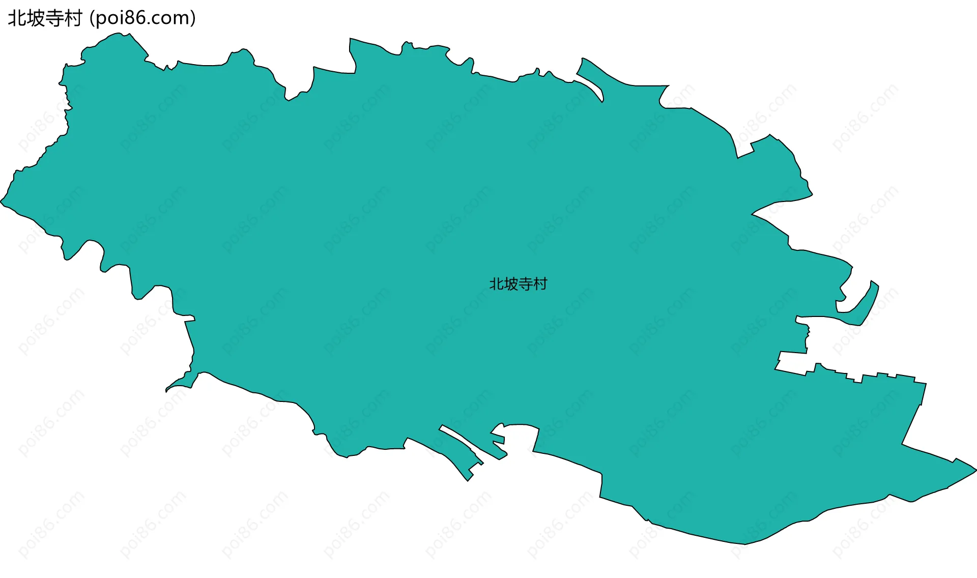 北坡寺村边界地图