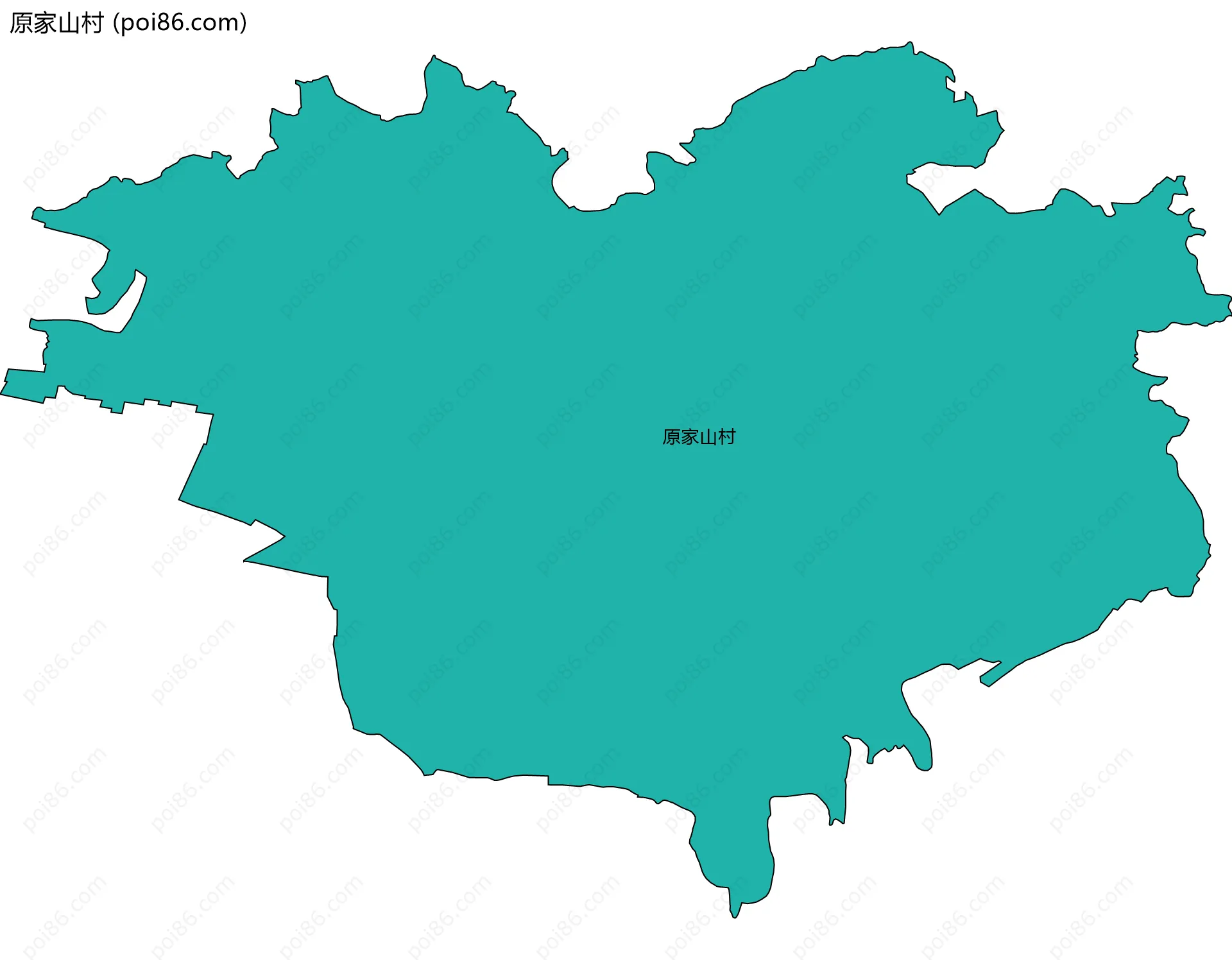 原家山村边界地图