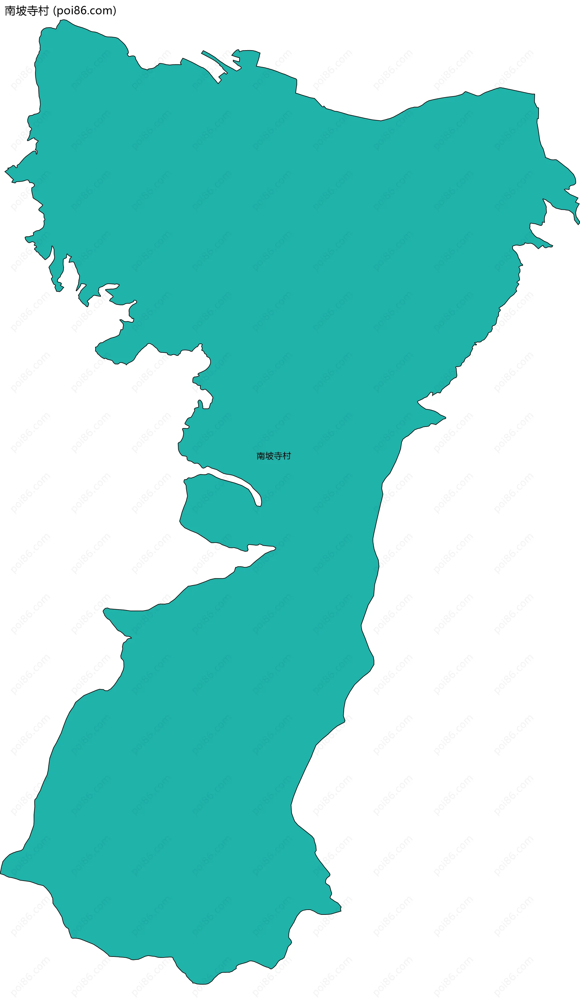 南坡寺村边界地图