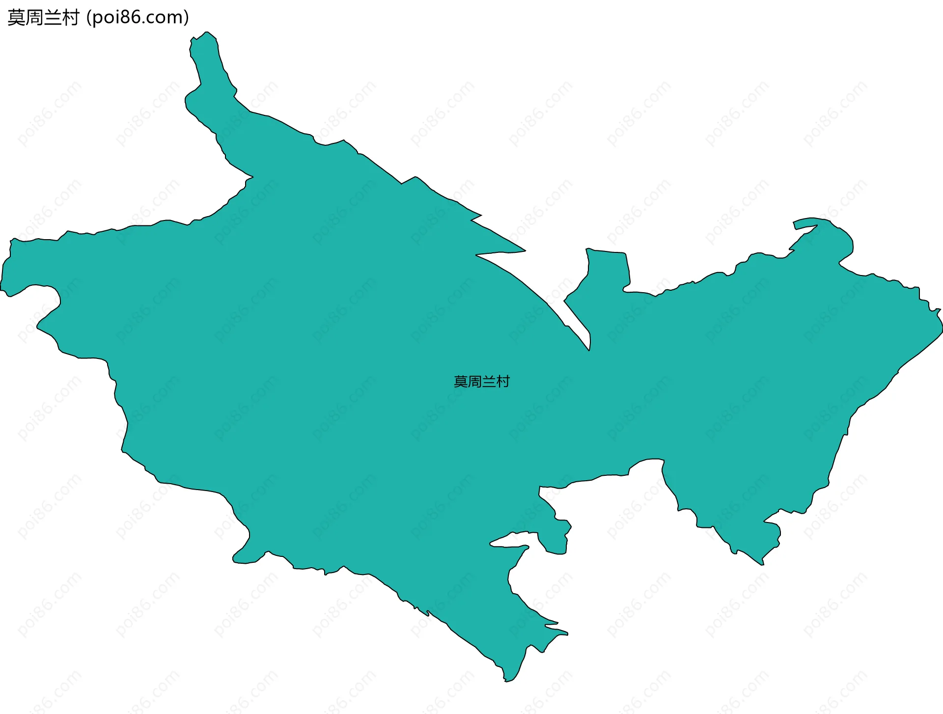 莫周兰村边界地图