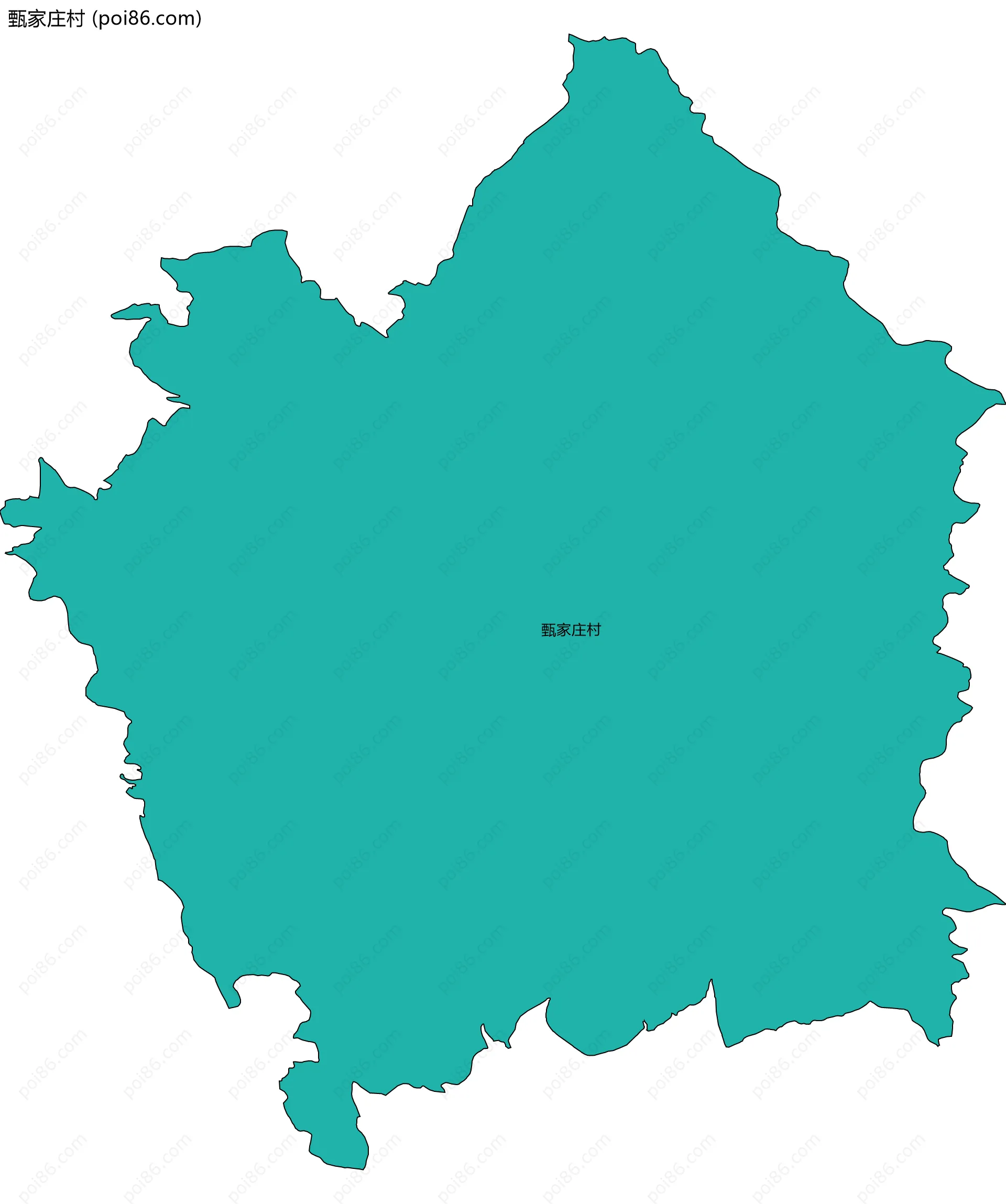 甄家庄村边界地图