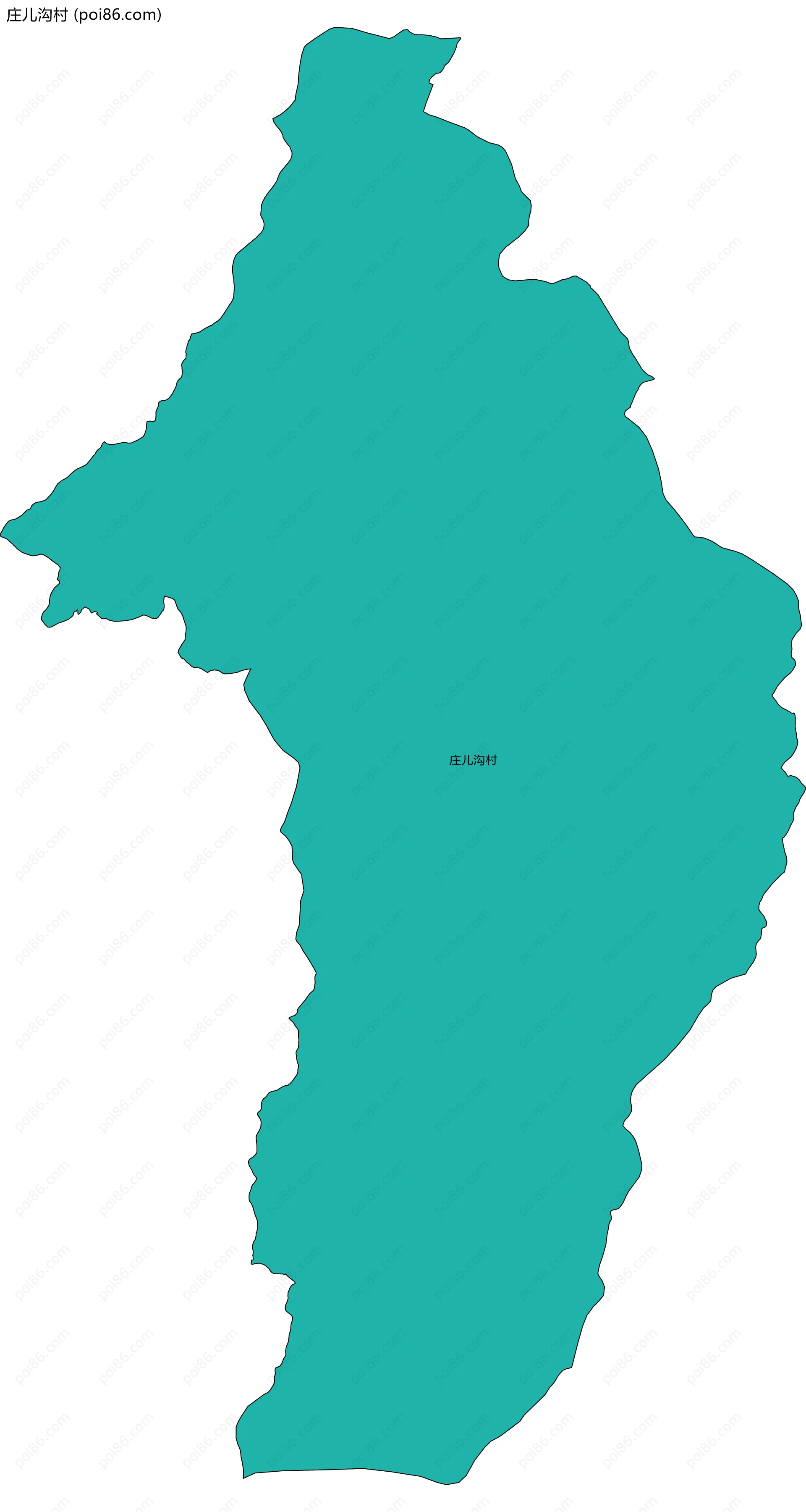 庄儿沟村边界地图