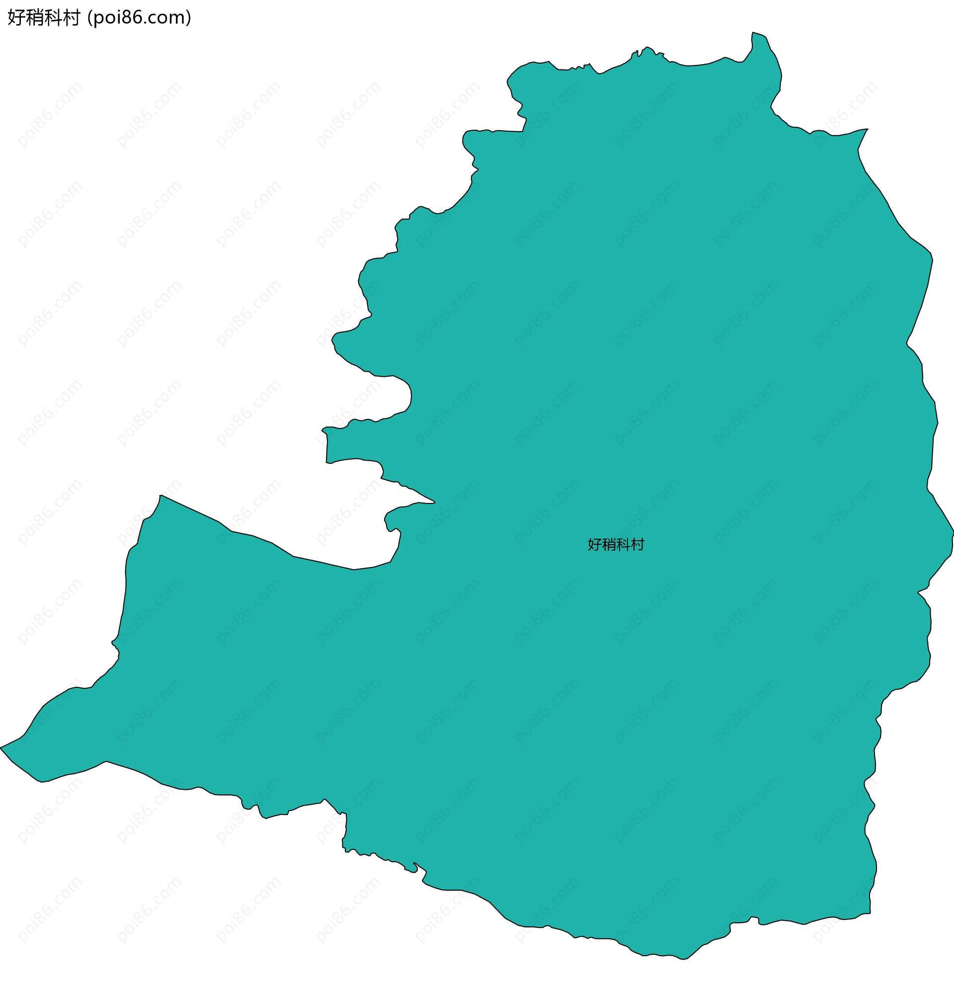 好稍科村边界地图