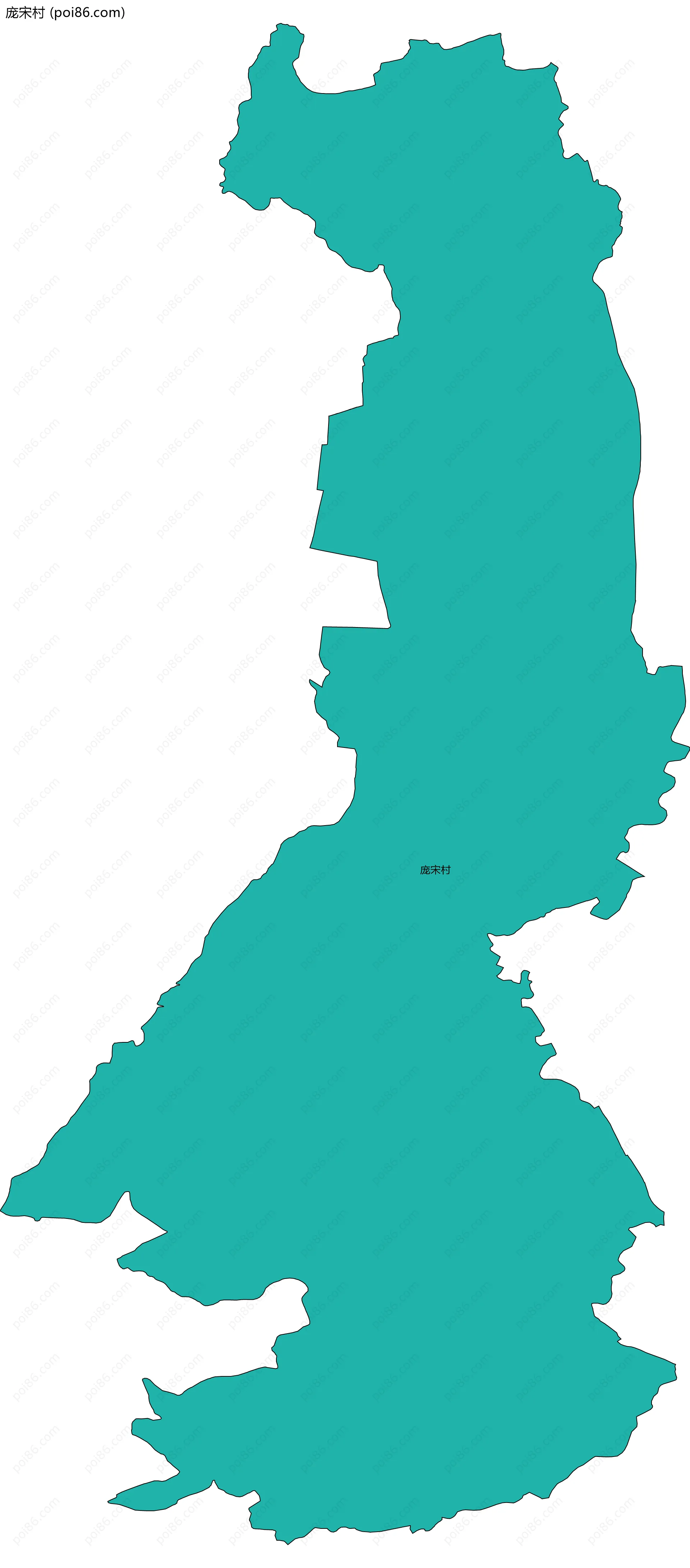 庞宋村边界地图