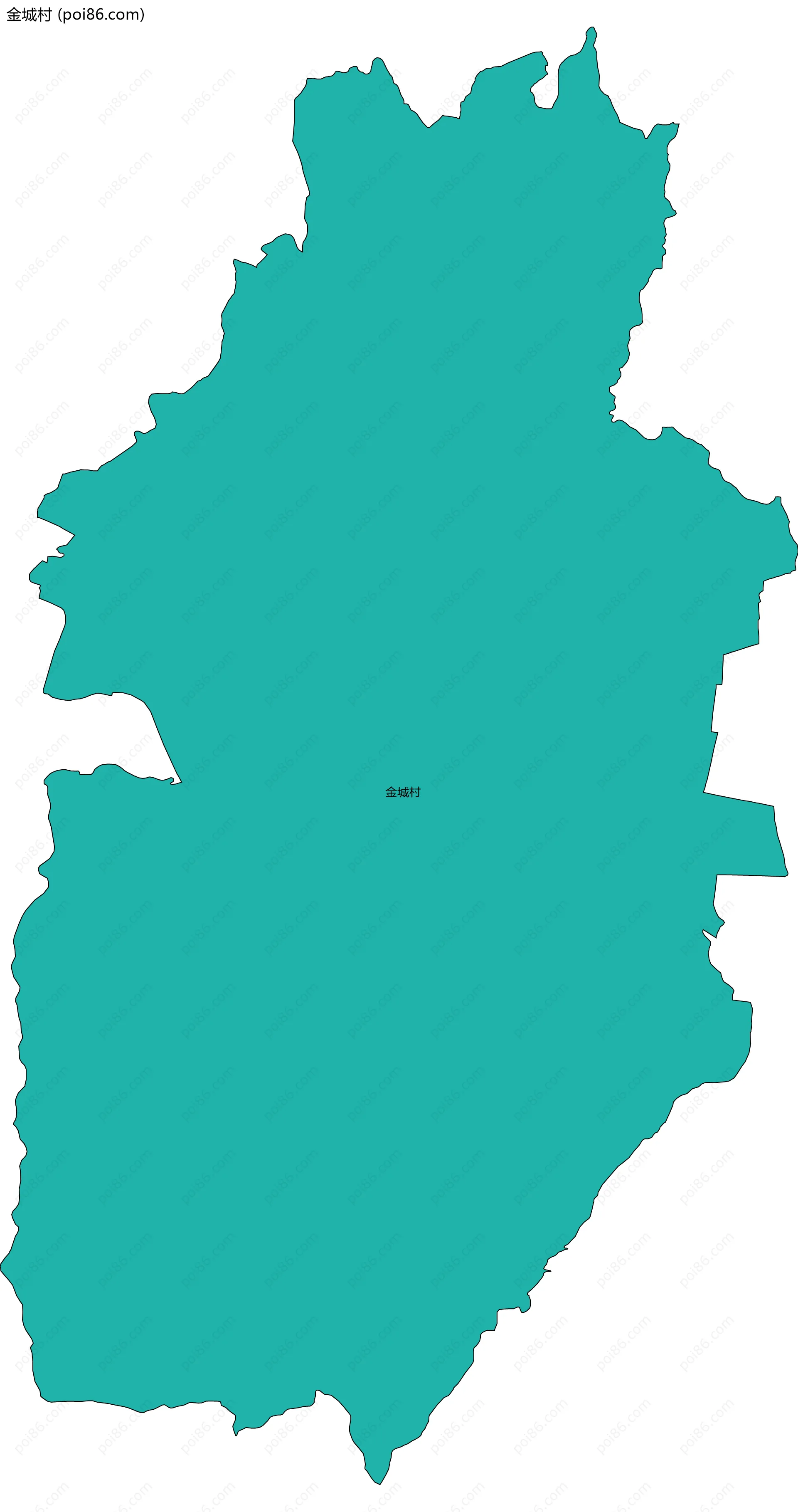 金城村边界地图