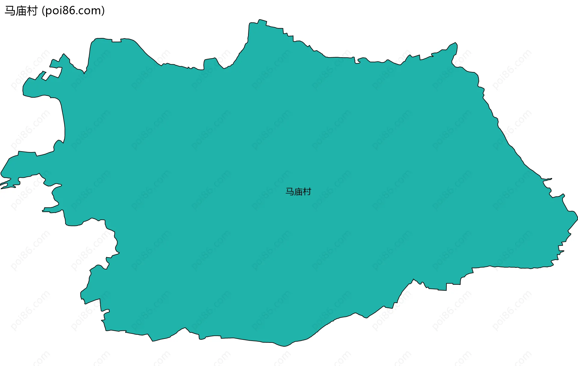 马庙村边界地图
