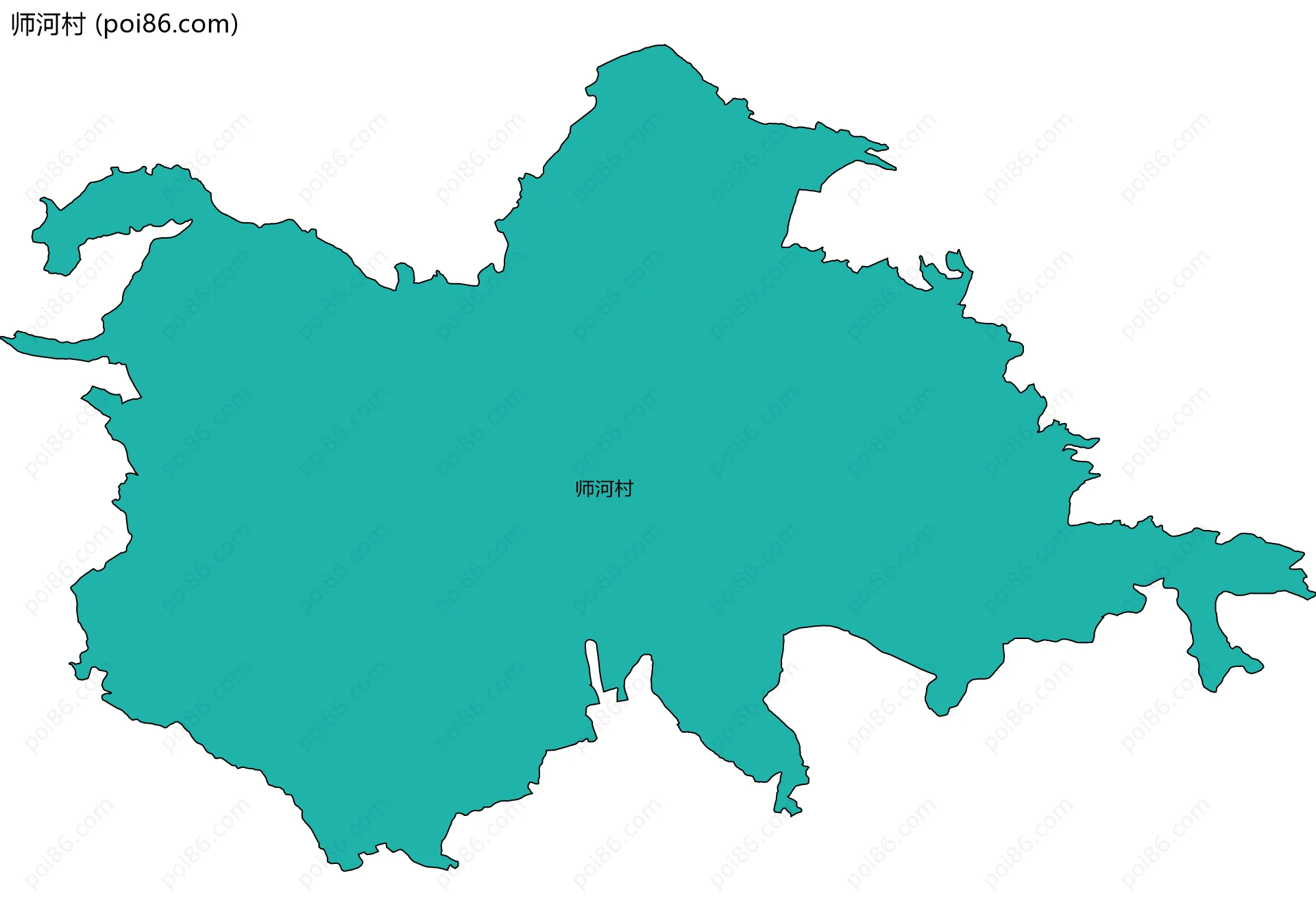 师河村边界地图