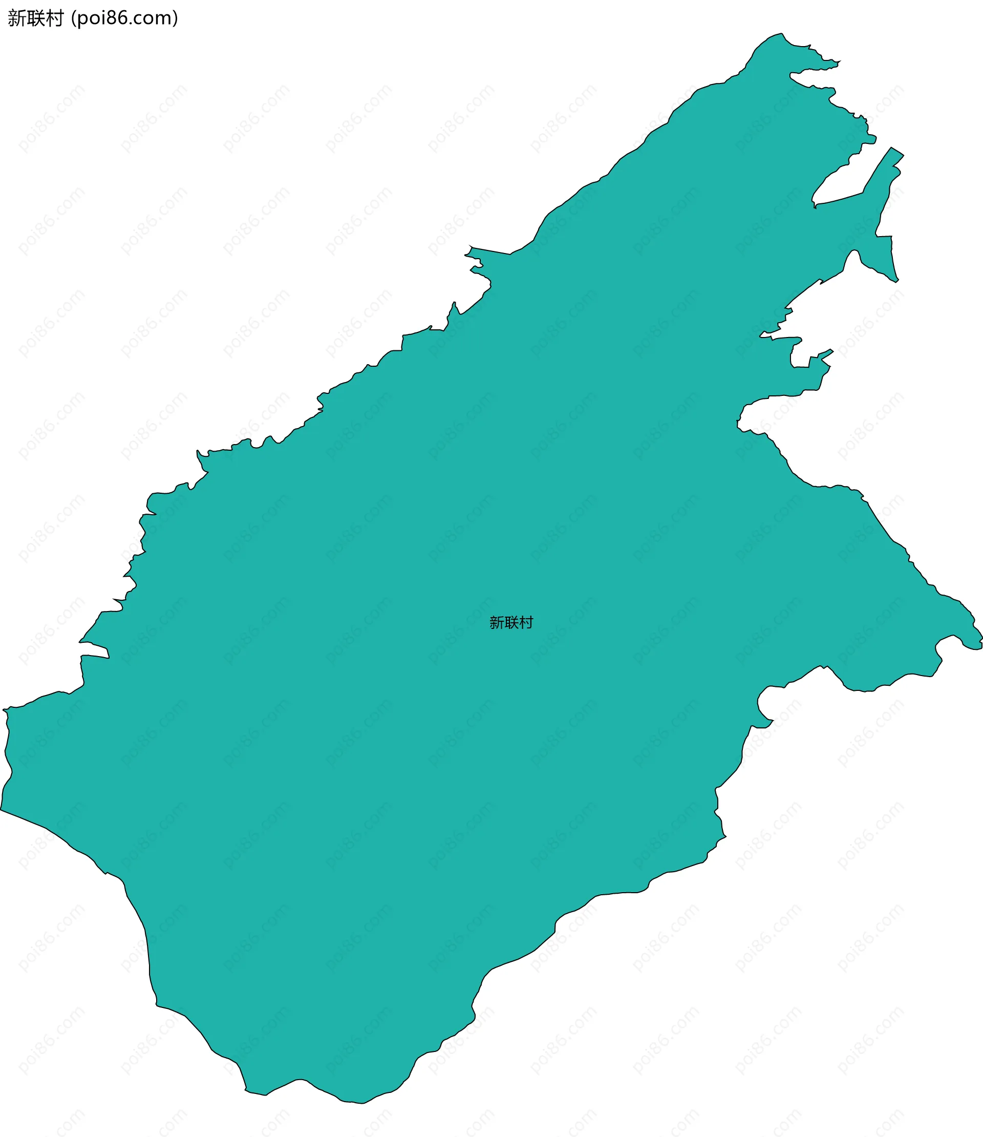 新联村边界地图