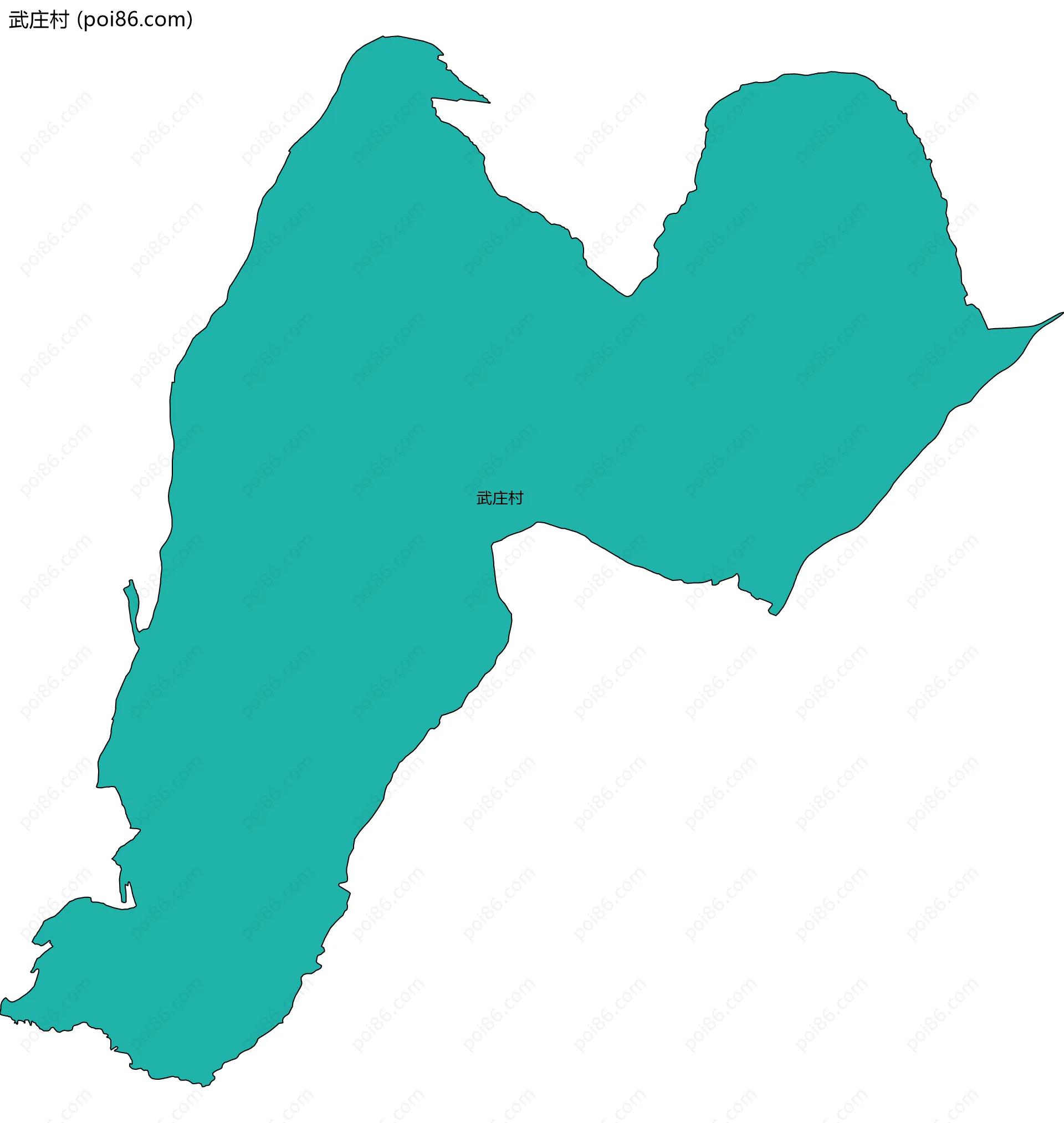 武庄村边界地图