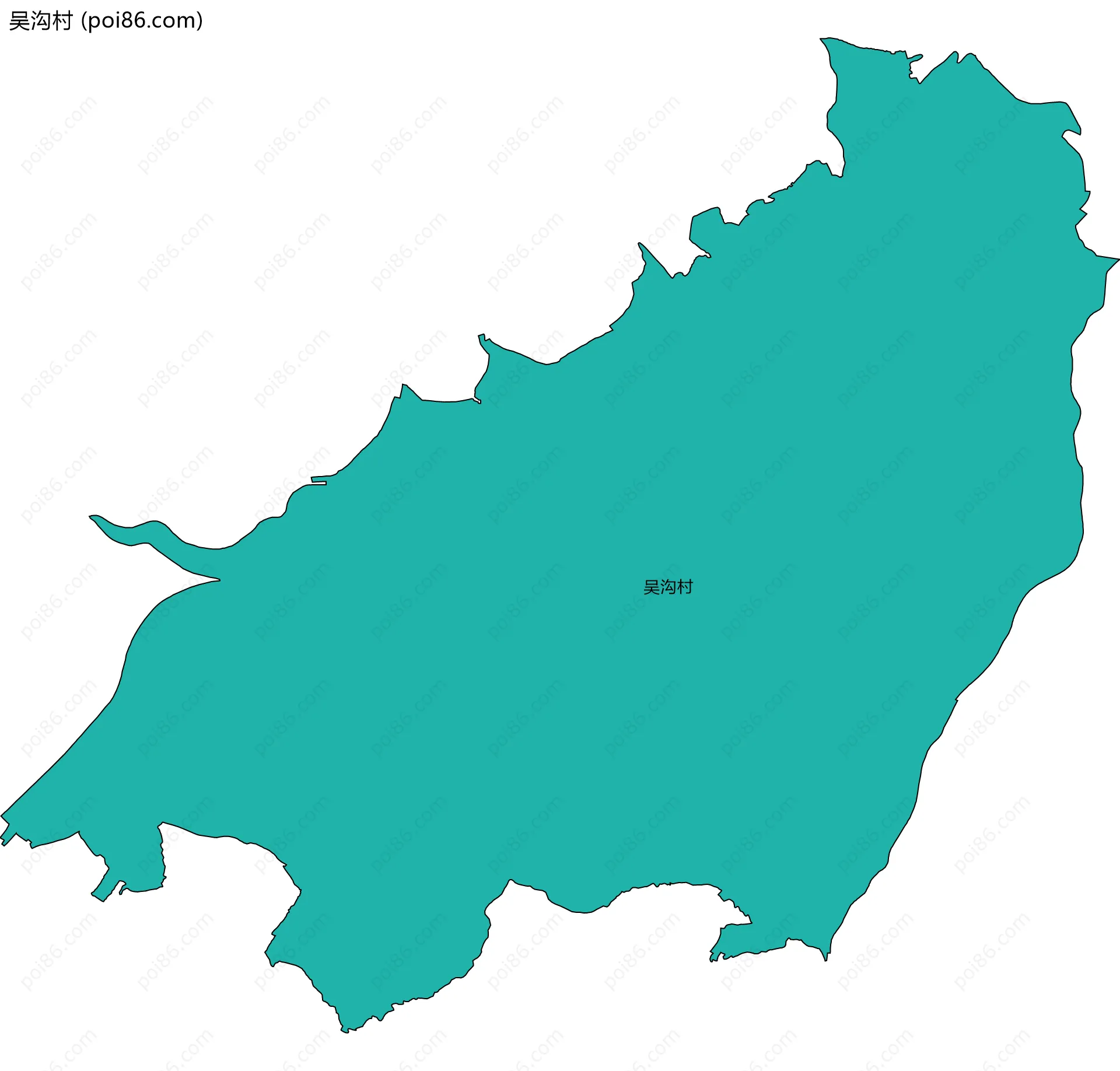 吴沟村边界地图