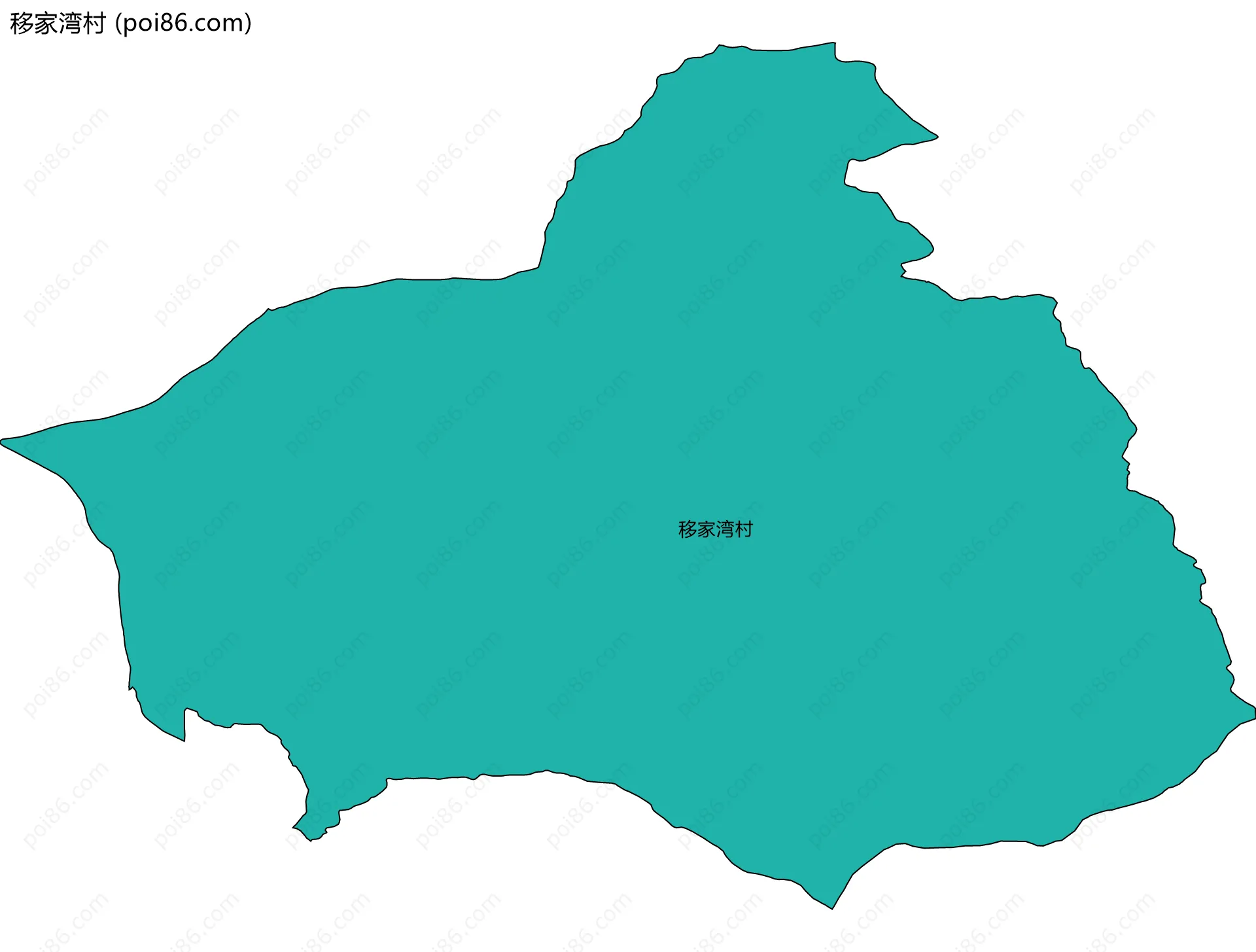 移家湾村边界地图