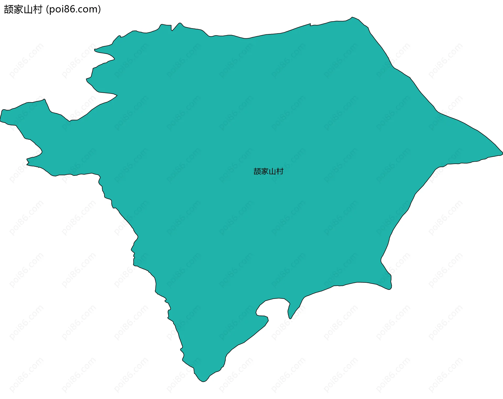 颉家山村边界地图