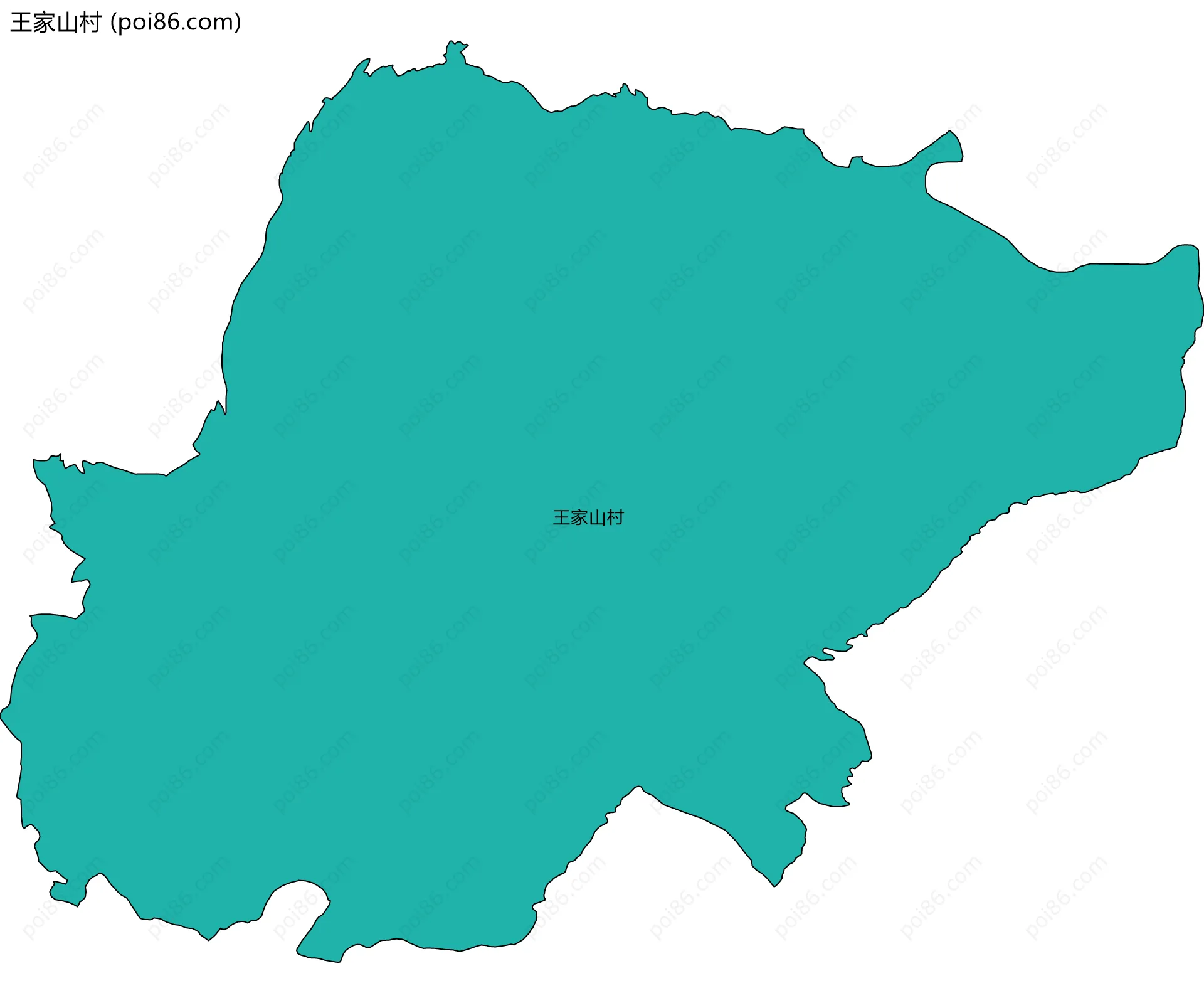 王家山村边界地图