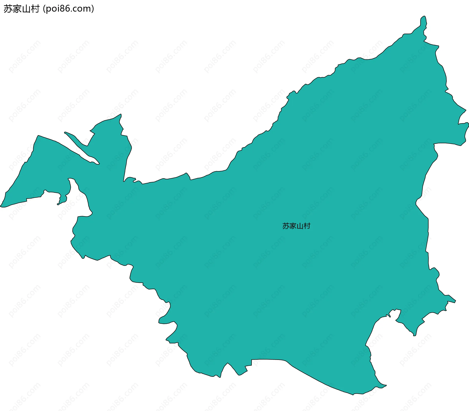 苏家山村边界地图