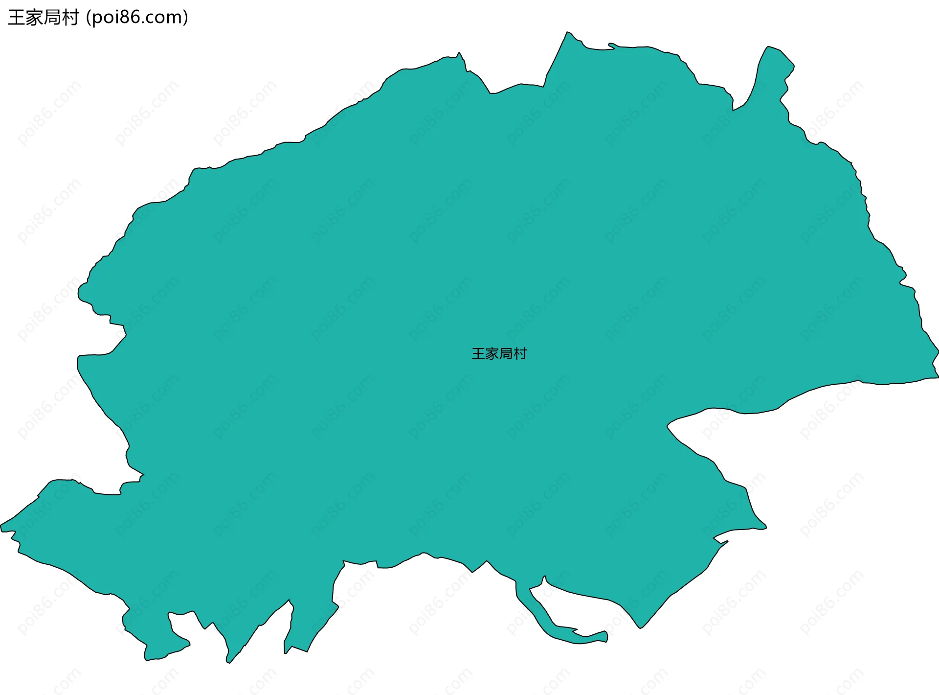 王家局村边界地图