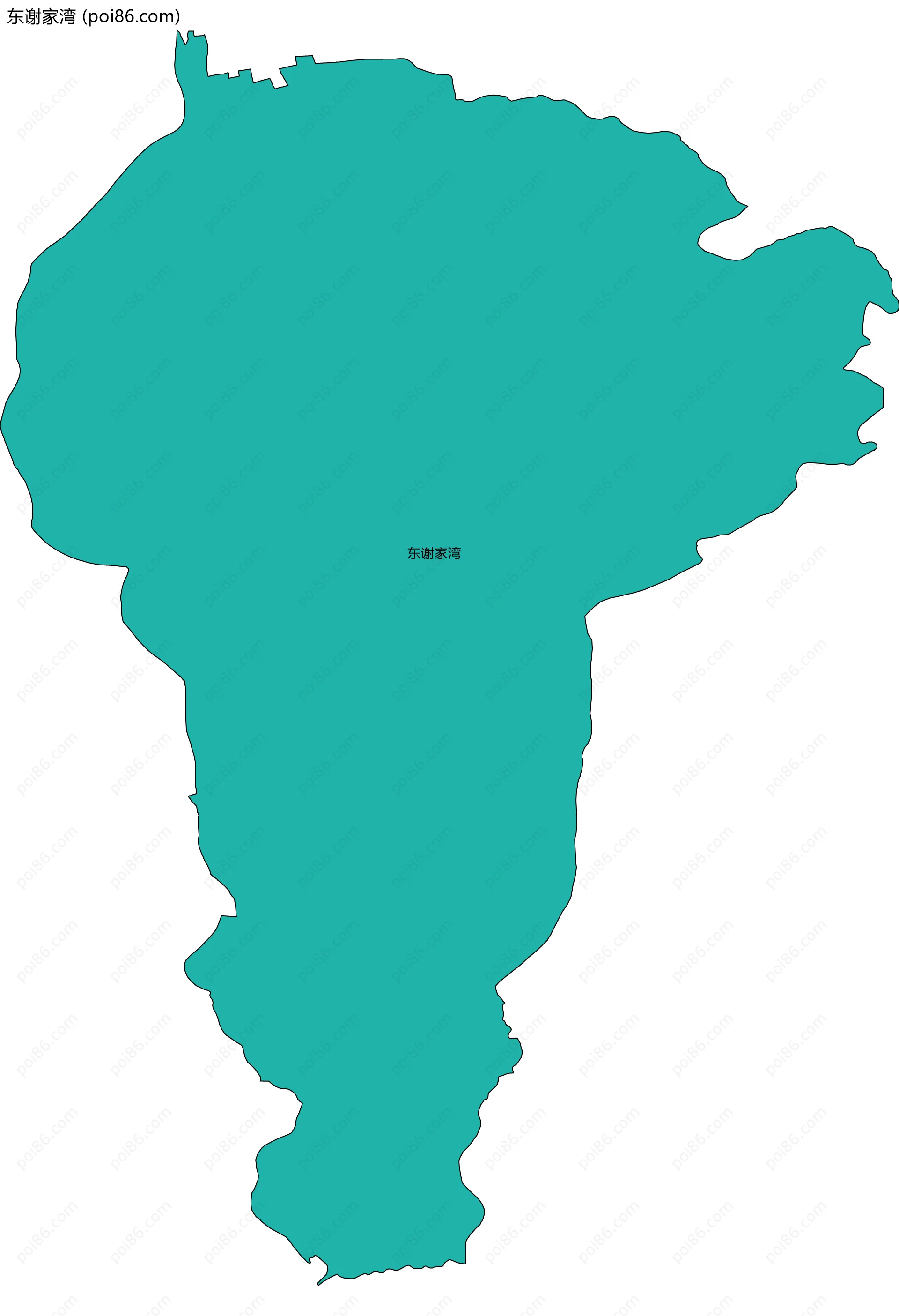 东谢家湾边界地图