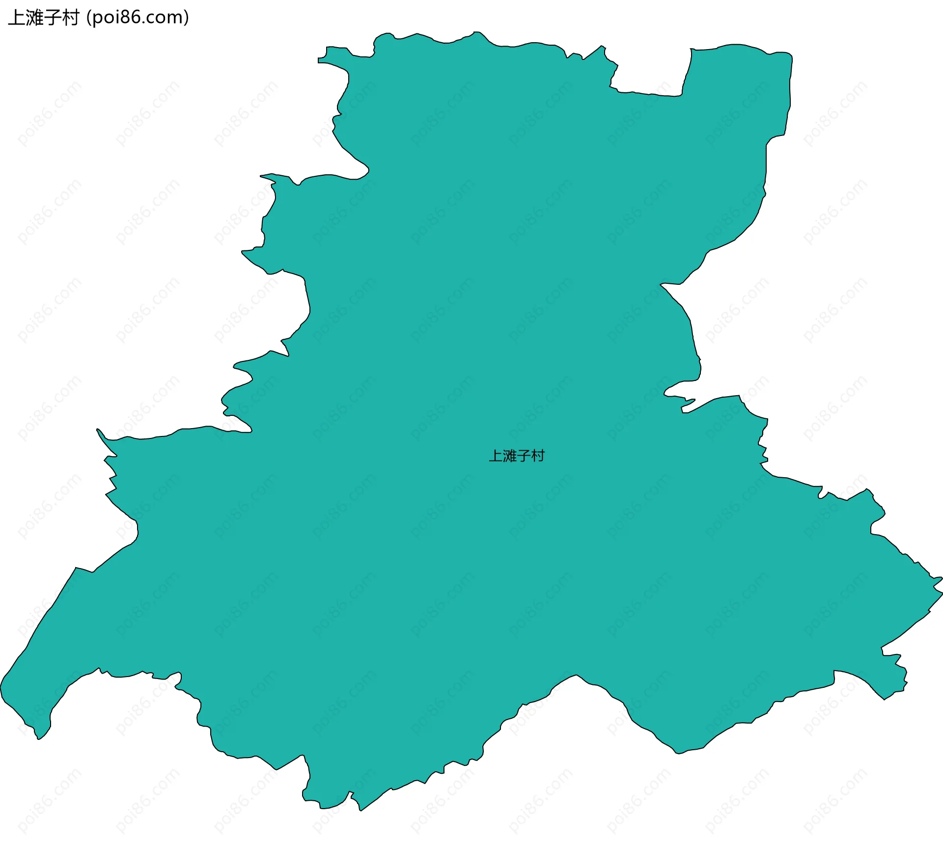 上滩子村边界地图