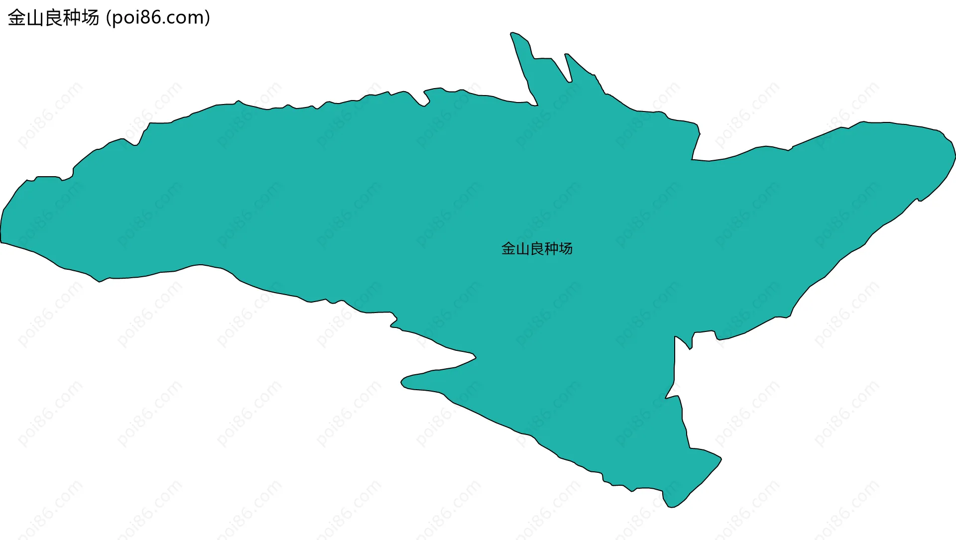 金山良种场边界地图