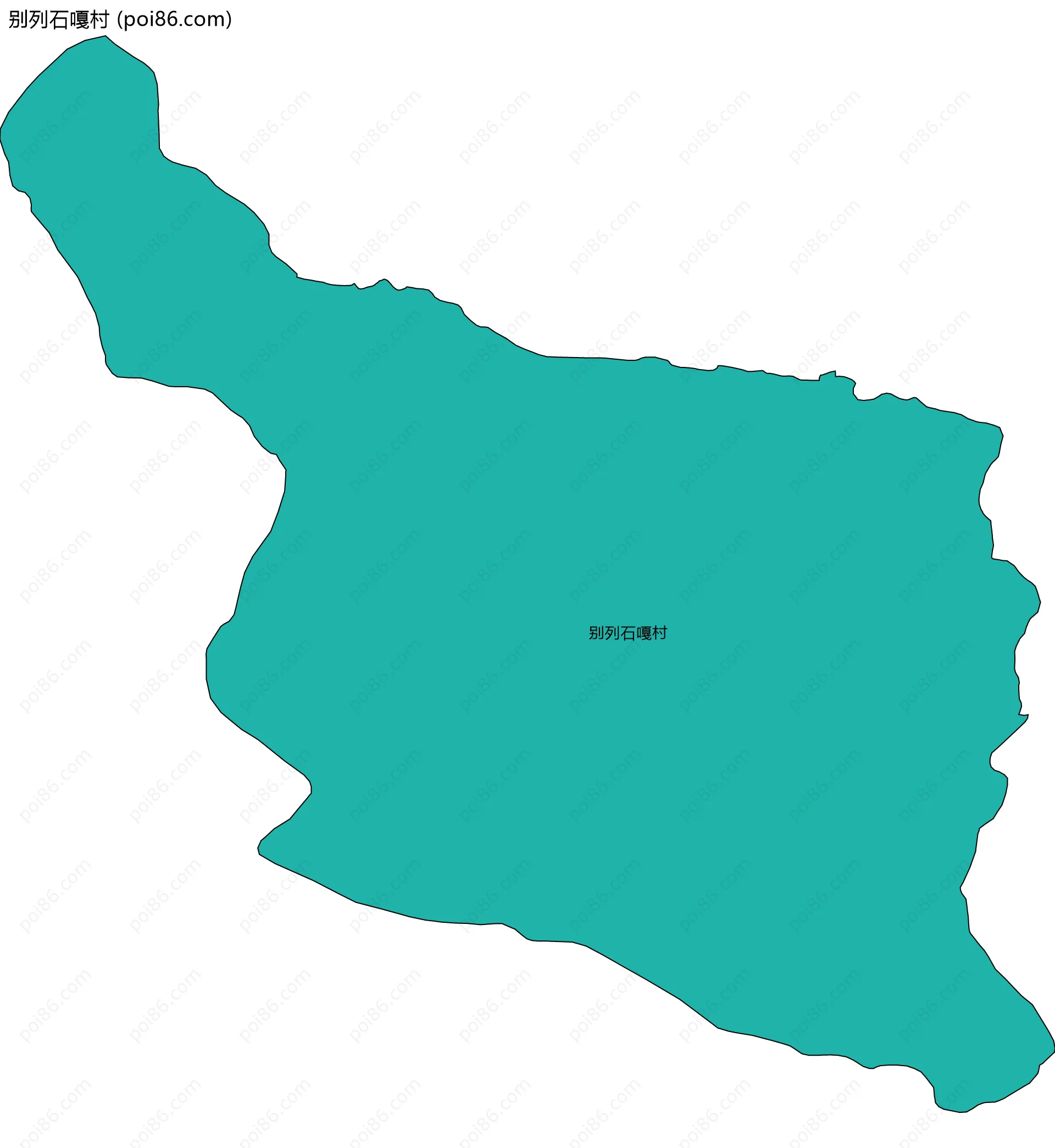 别列石嘎村边界地图